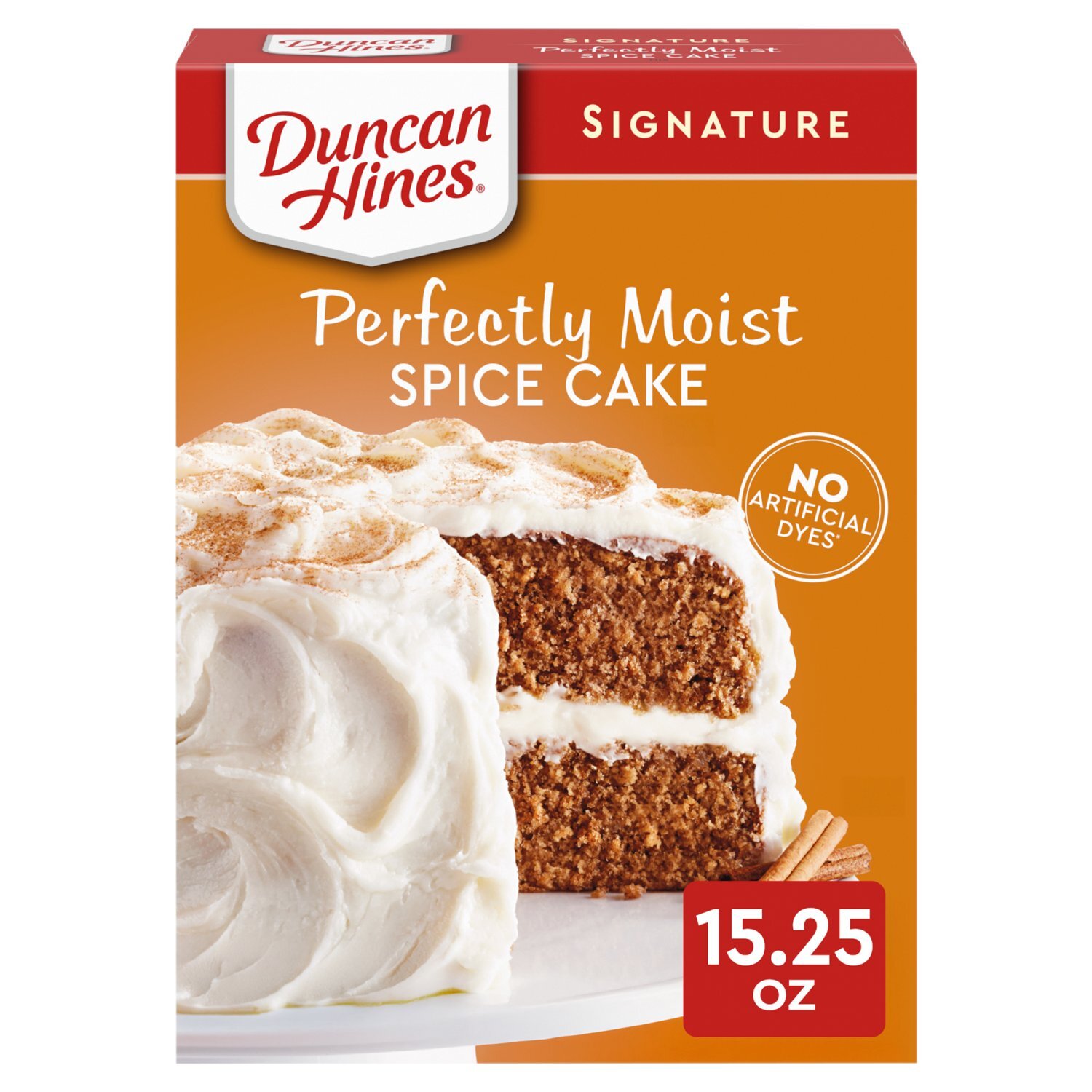 Duncan Hines Signature Perfectly Moist Spice Cake Mix, 15.25 oz Image 1 of 10