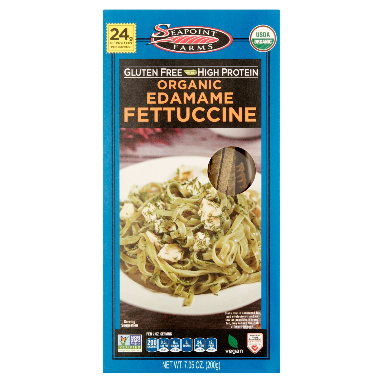 Seapoint Farms Organic Edamame Fettuccine, 7.05 oz Image 1 of 5