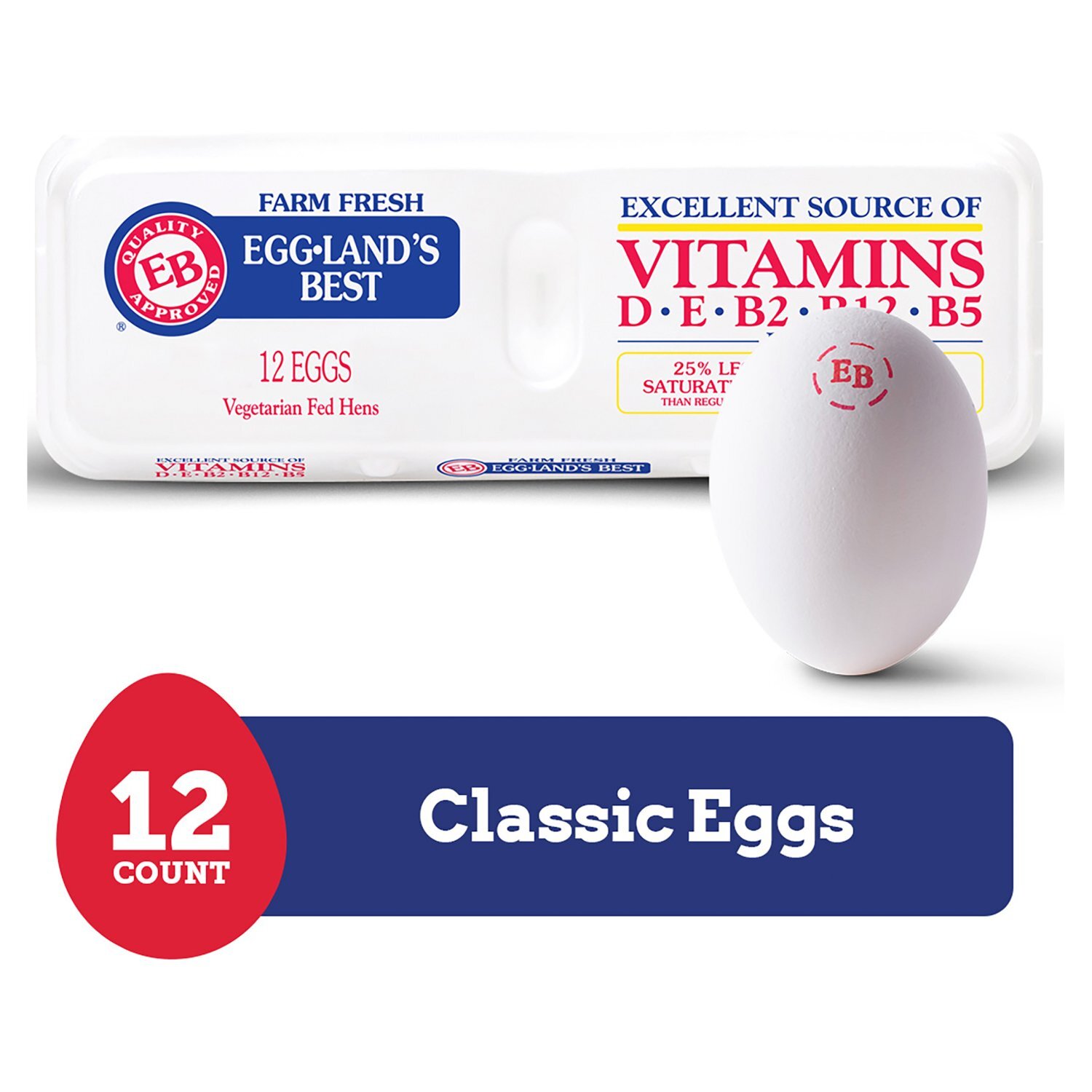 egg2008年12冊セット Eggland's Best Eggs, Jumbo, 12 count - Fairway