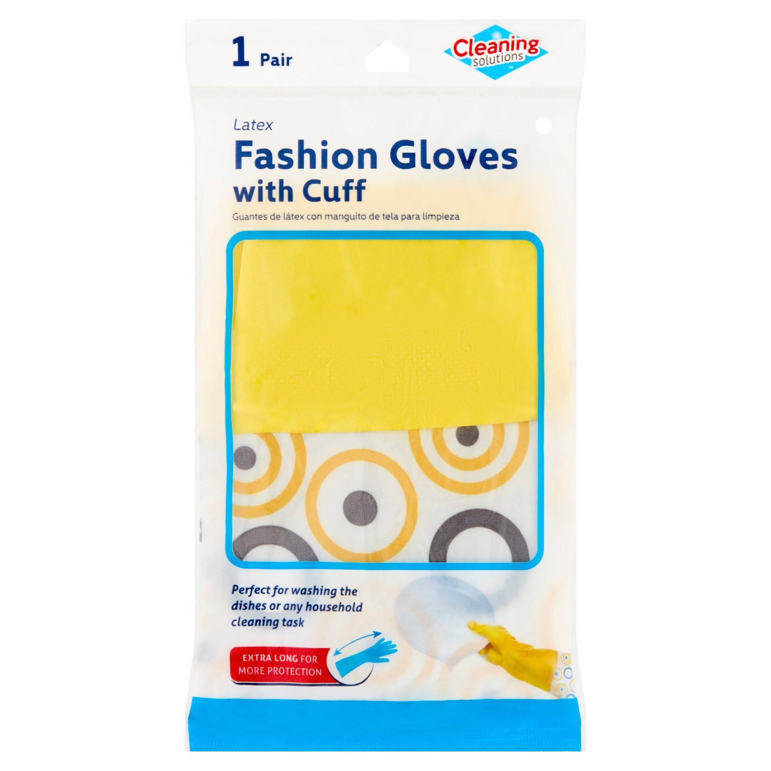 Jacent Cleaning Solutions Latex Fashion Gloves with Cuff, 1 count Image 1 of 5