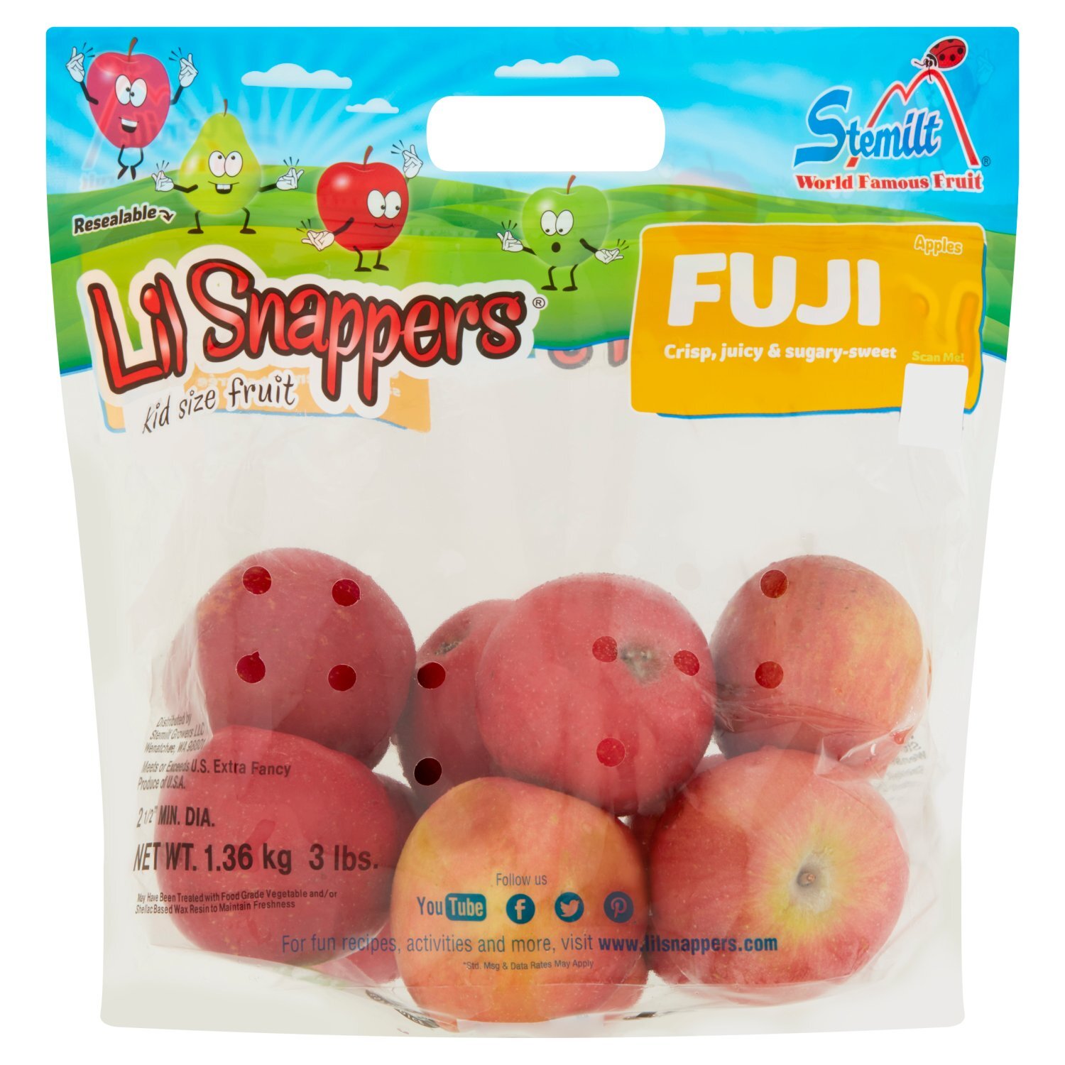 Stemilt Lil Snappers Fuji Apples, 3 lb bag - Fairway