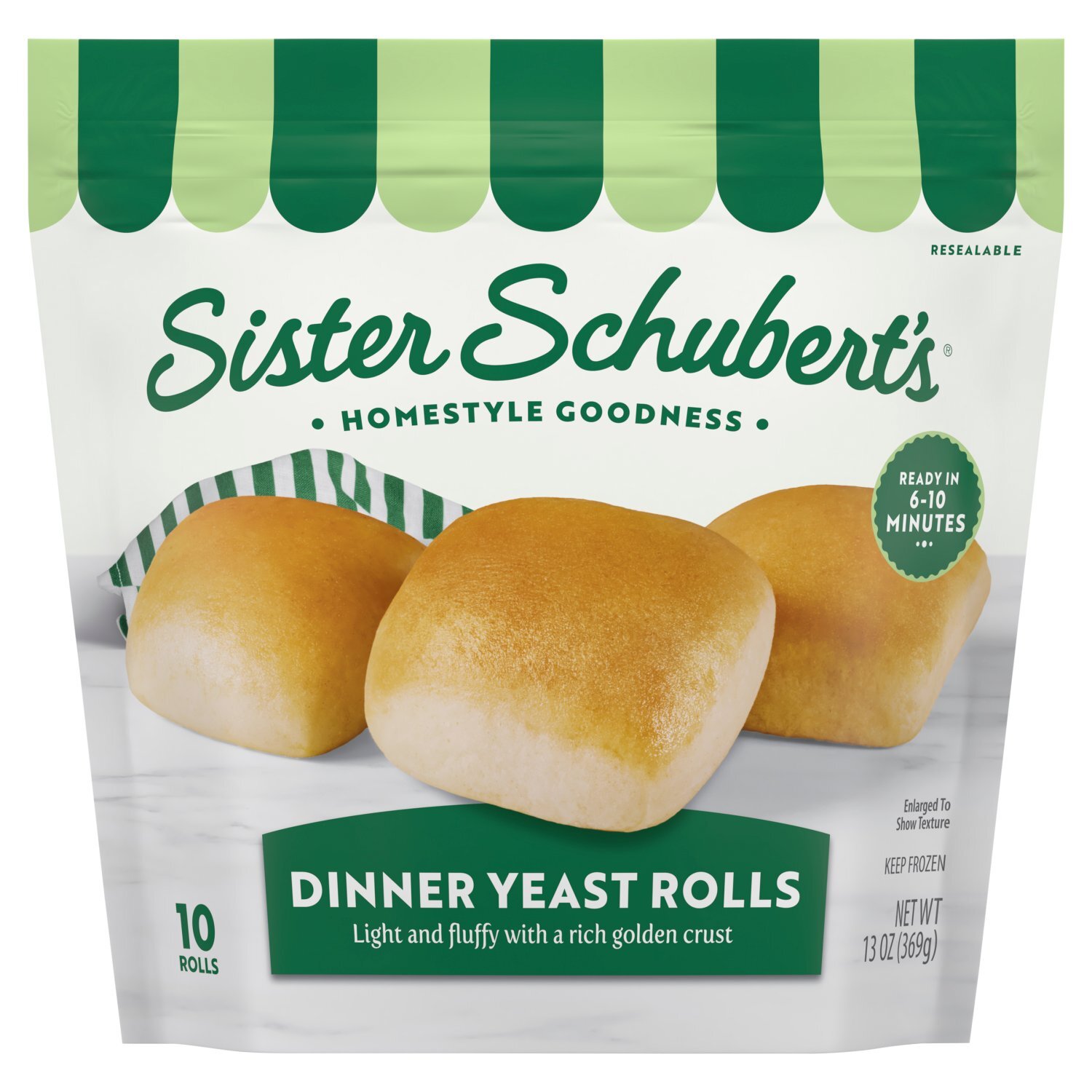 Sister Schubert's Dinner Yeast Rolls, 10 count, 13 oz Image 1 of 6