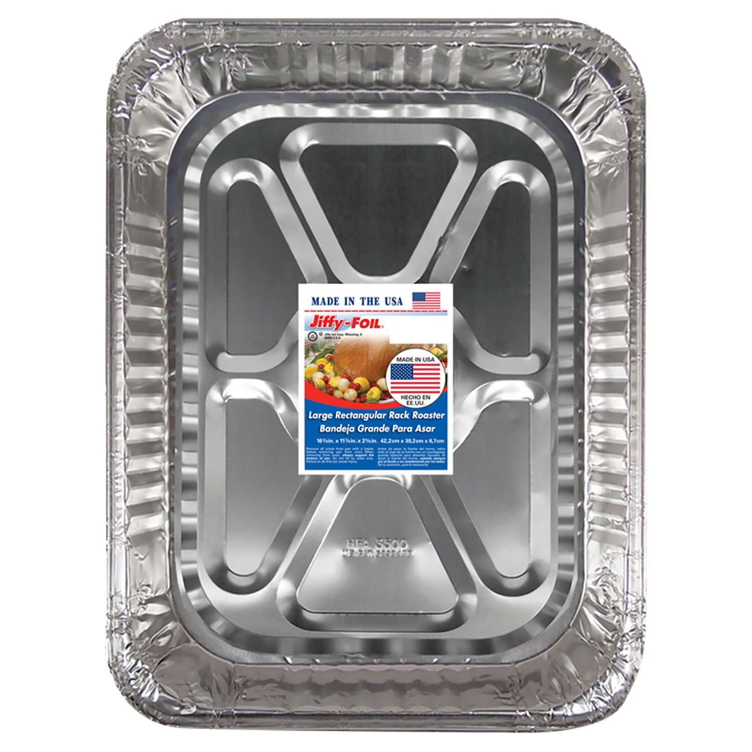 Jiffy-Foil Large Rectangular Rack Roaster - Price Rite