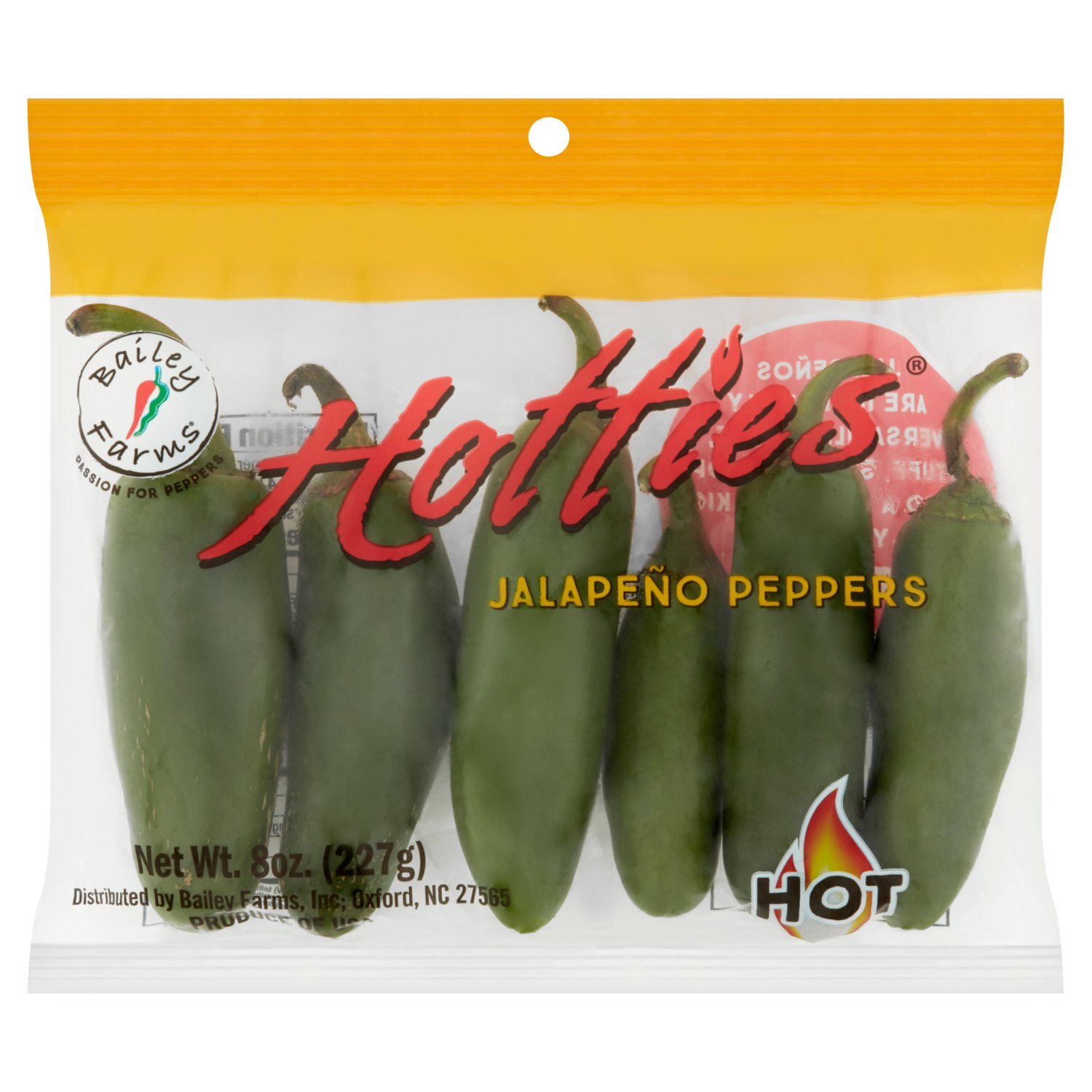 Bailey Farms Hotties Jalapeño Pepper, 8 oz bag - The Fresh Grocer