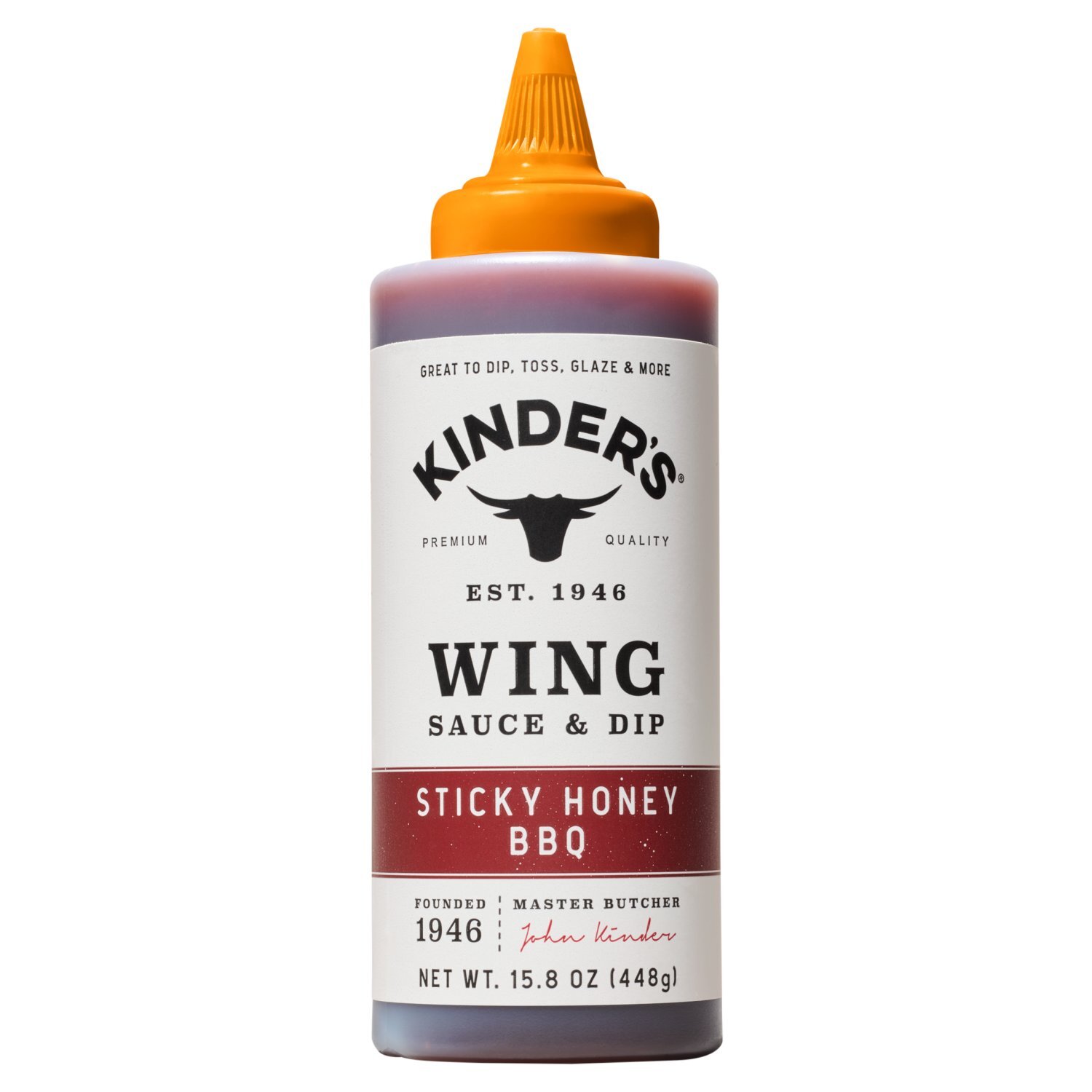 Kinder's Sticky Honey BBQ Wing Sauce & Dip, 15.8 oz Image 1 of 6