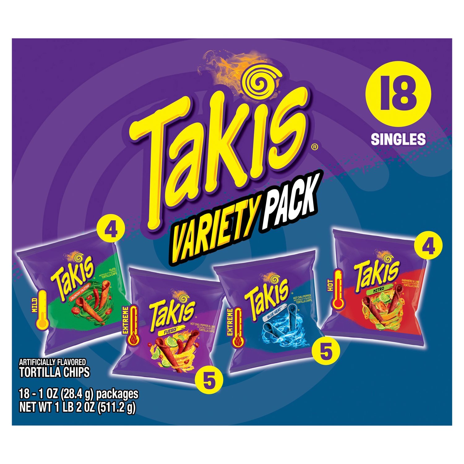 Takis Tortilla Chips Variety Pack, 1 oz, 18 count - Price Rite