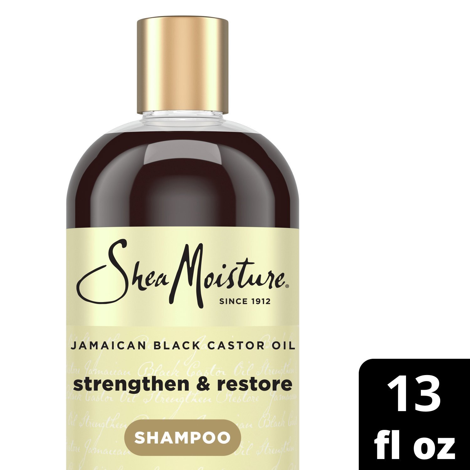 SheaMoisture Strengthen & Restore Jamaican Black Castor Oil Shampoo, 13 fl oz Image 1 of 10
