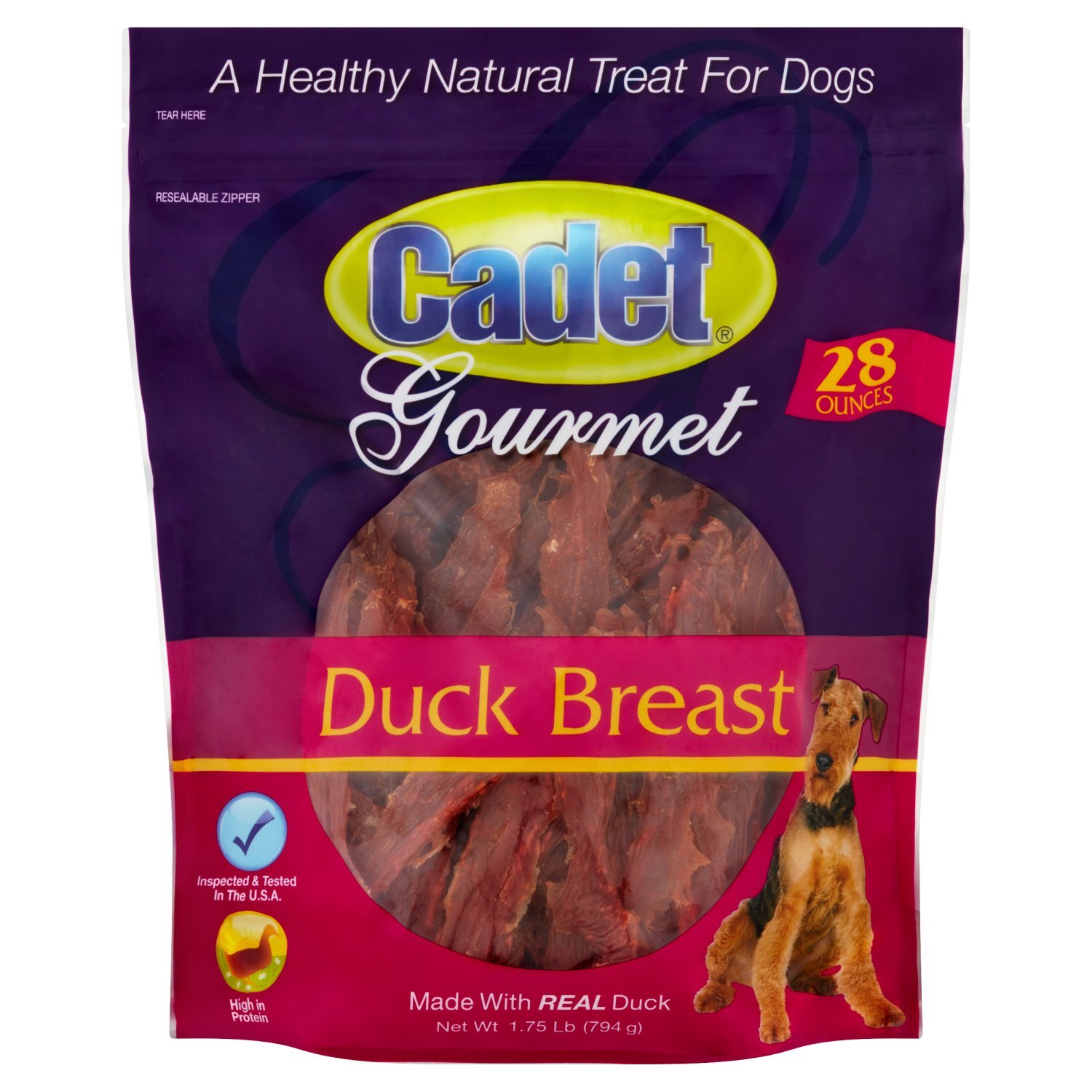 Cadet Gourmet Duck Breast Treat for Dogs, 1.75 lb Image 1 of 5