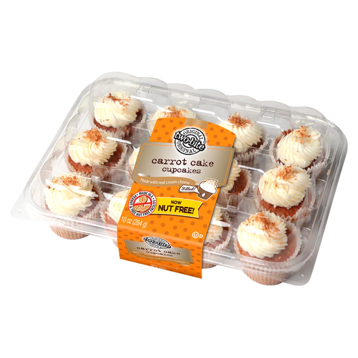 Two-Bite Original Carrot Cake Cupcakes, 12 count, 10 oz - The