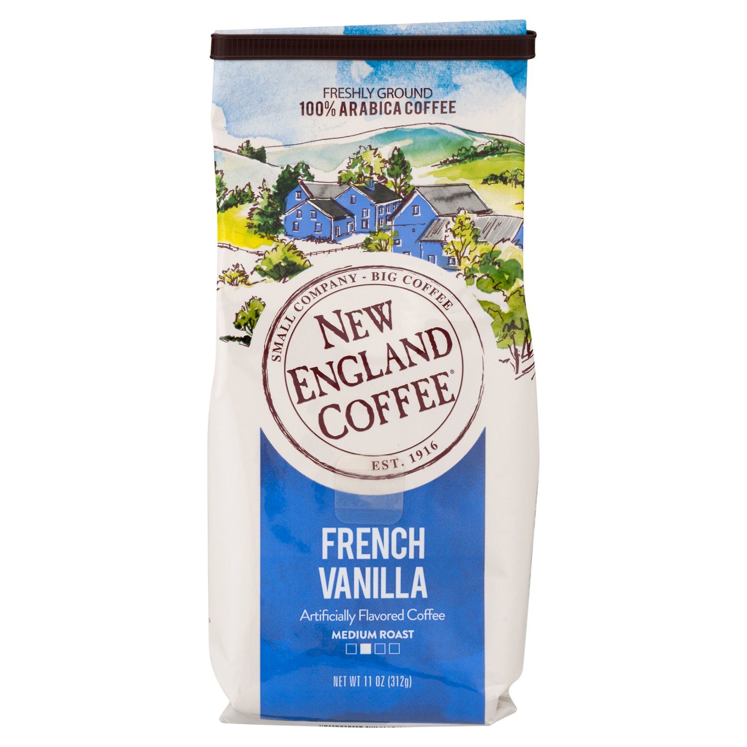 New England Coffee French Vanilla Medium Roast 100% Arabica Coffee, 11 oz Image 1 of 6