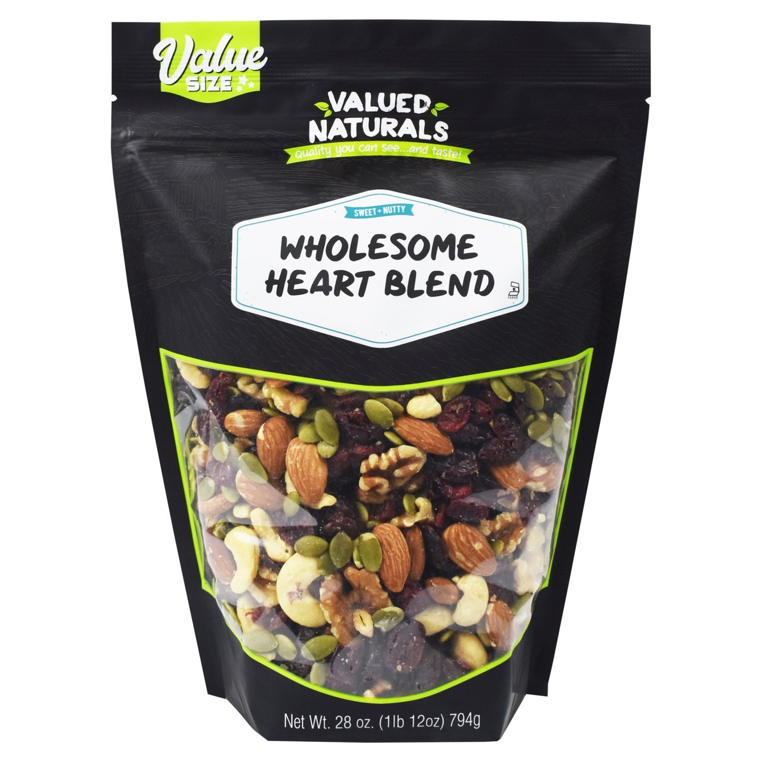 Valued Naturals Sweet + Nutty Wholesome Heart Blend Value Size, 28