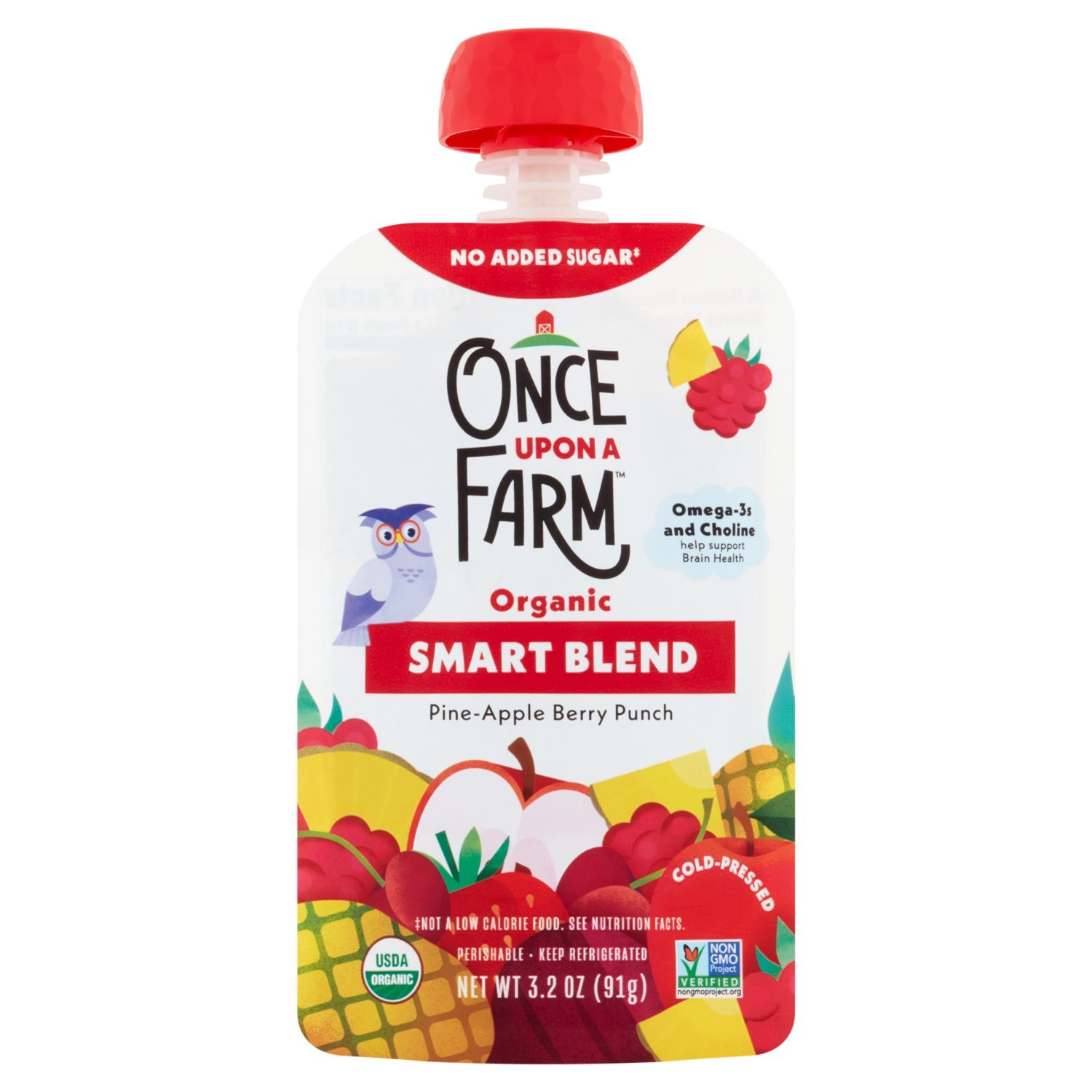 Once Upon A Farm Organic Pine-Apple Berry Punch Smart Blend, 3.2 oz Image 1 of 5