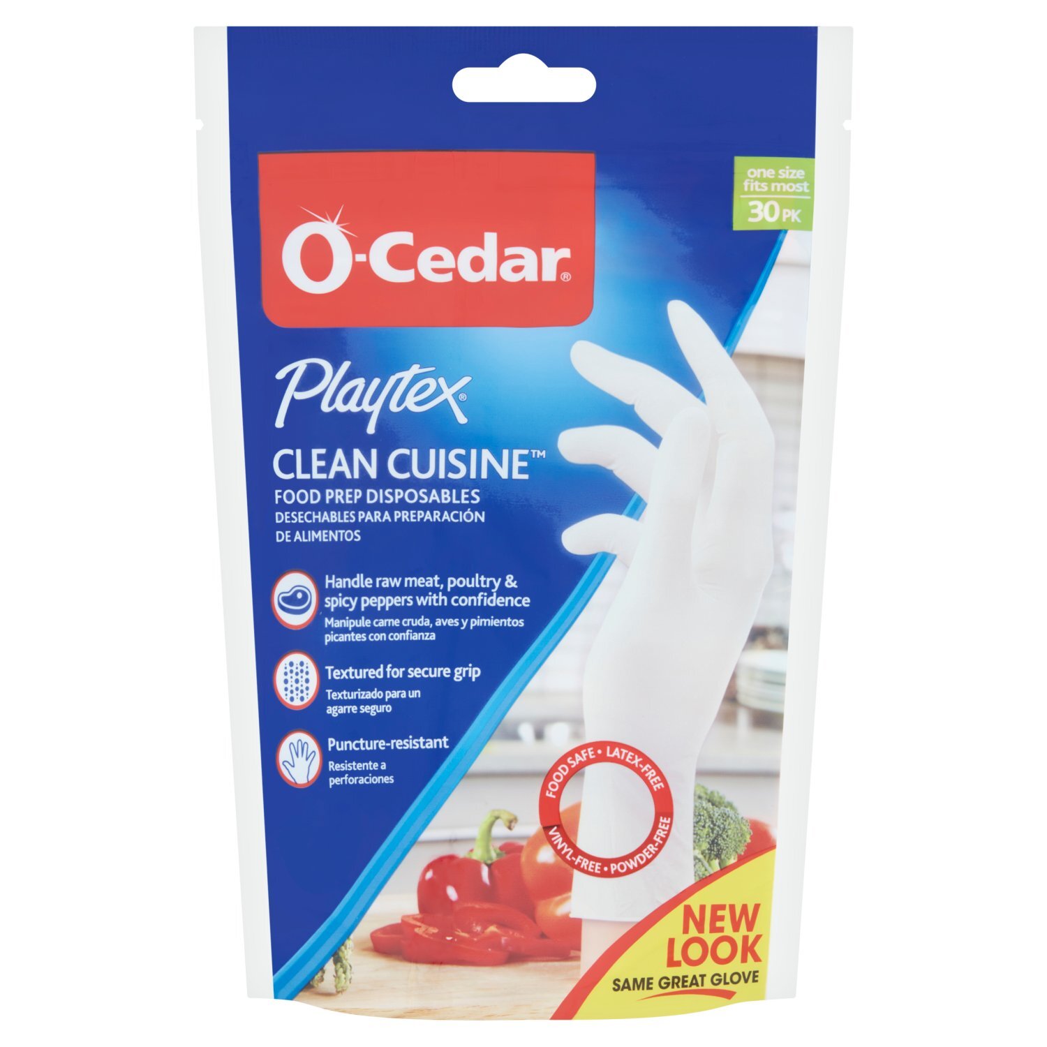 O-Cedar Playtex Clean Cuisine Food Prep Disposables Gloves, 30 count Image 1 of 5