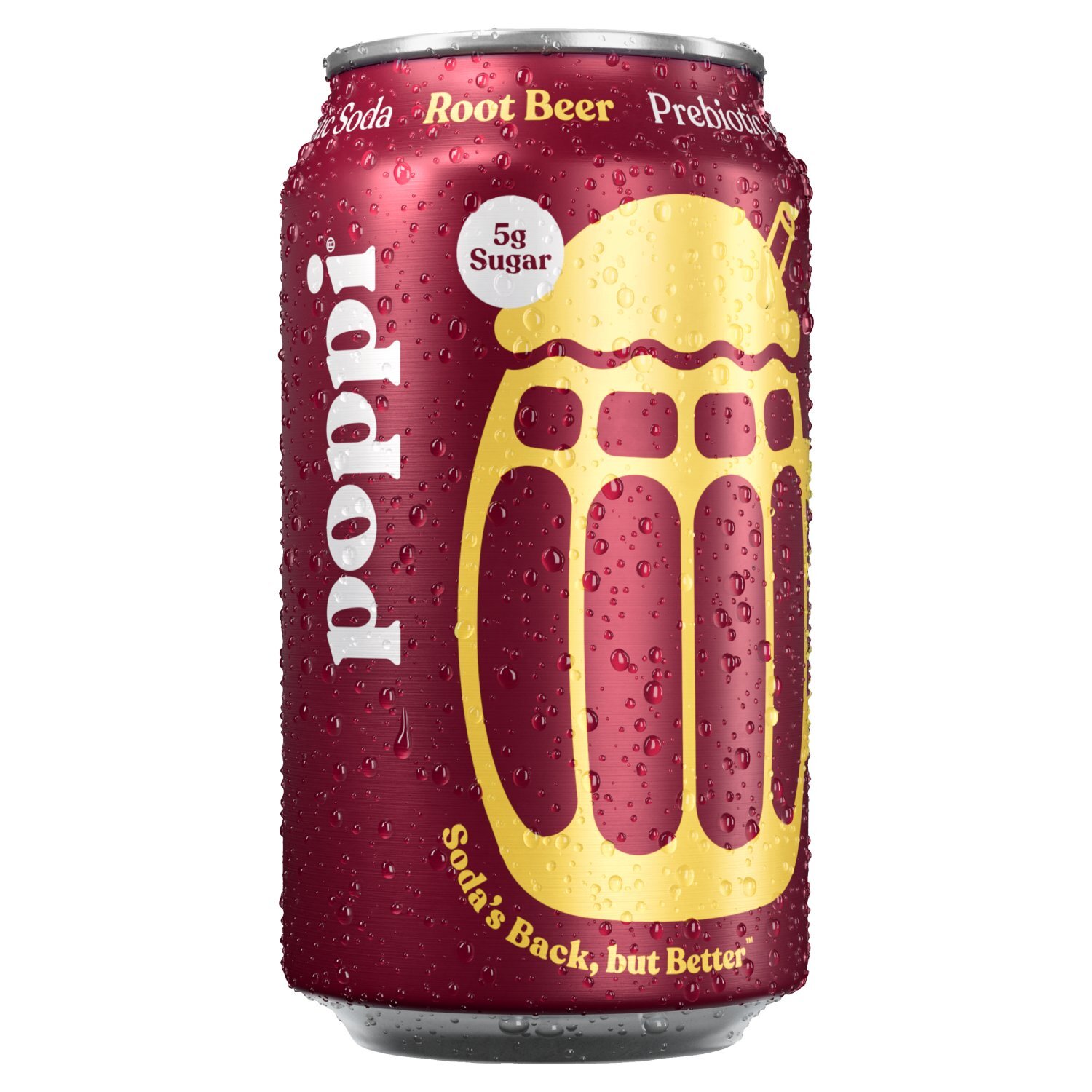 Poppi Prebiotic Soda Root Beer, 12 Fl Oz Image 1 of 4