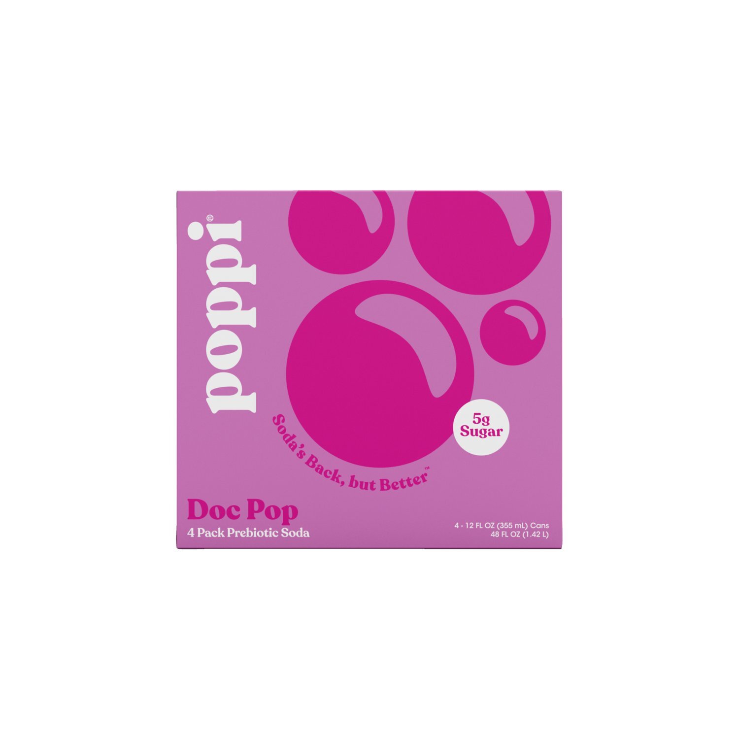 Poppi Prebiotic Soda Doc Pop, 12 Fl Oz, 4 Pk - ShopRite