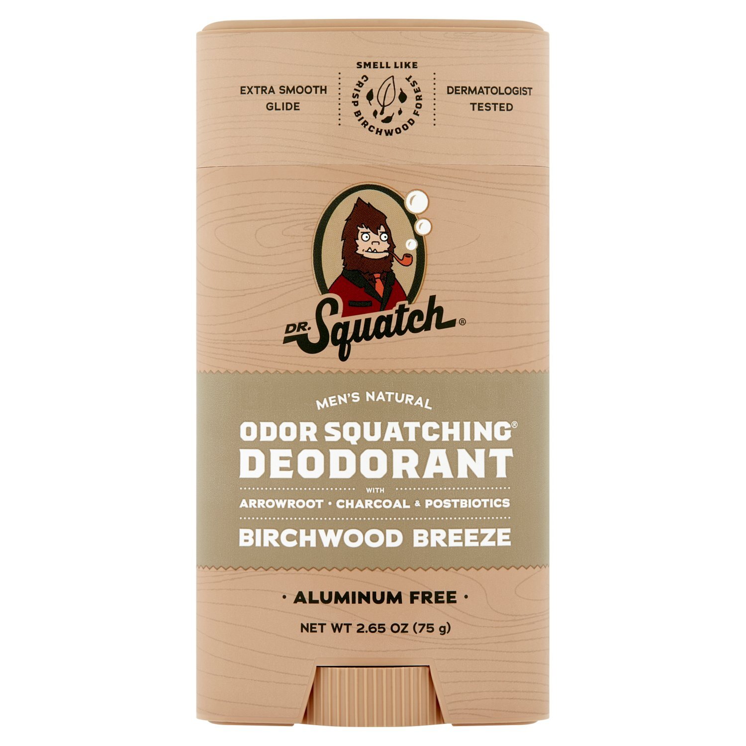 Dr. Squatch Men's Natural Odor Squatching Birchwood Breeze Deodorant, 2.65 oz Image 1 of 6