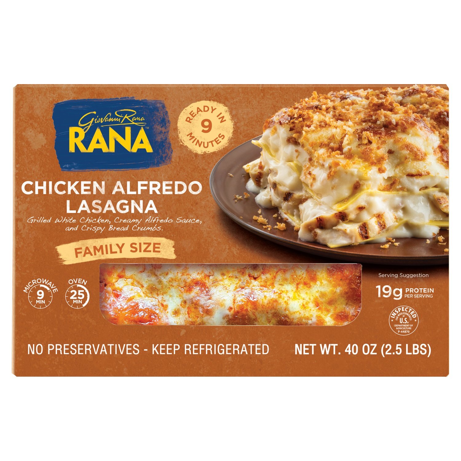 Rana Chicken Alfredo Lasagna Family Size, 40 oz - The Fresh Grocer