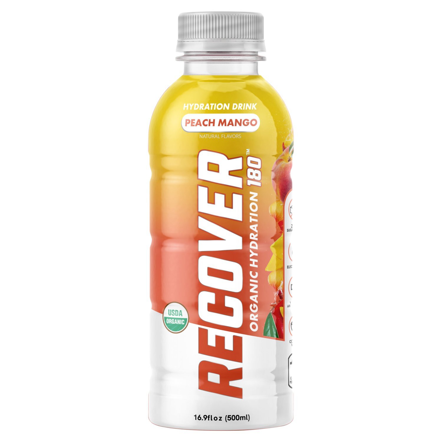 Recover Organic 180 Peach Mango Hydration Drink, 16 fl oz - Fairway