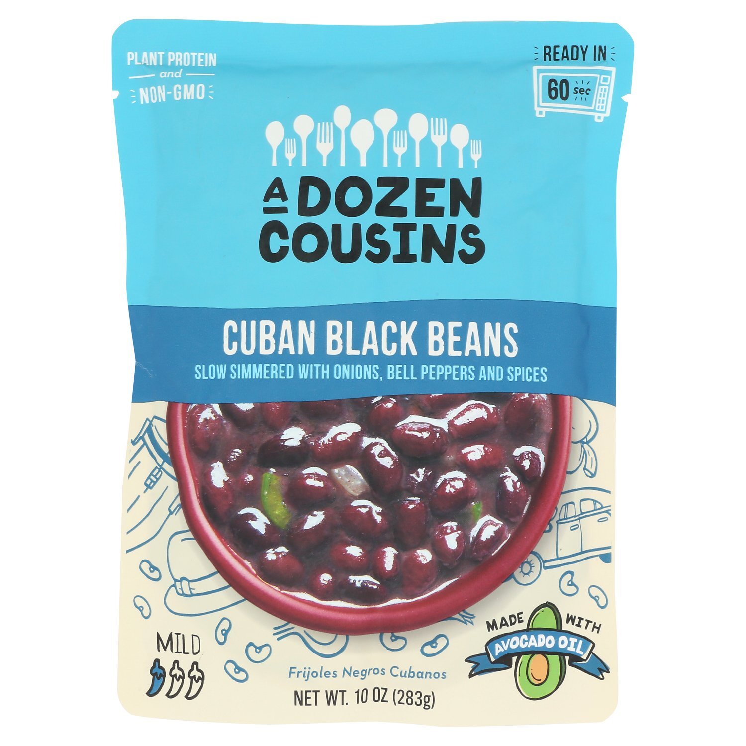 A Dozen Cousins Mild Cuban Black Beans, 10 oz - Fairway