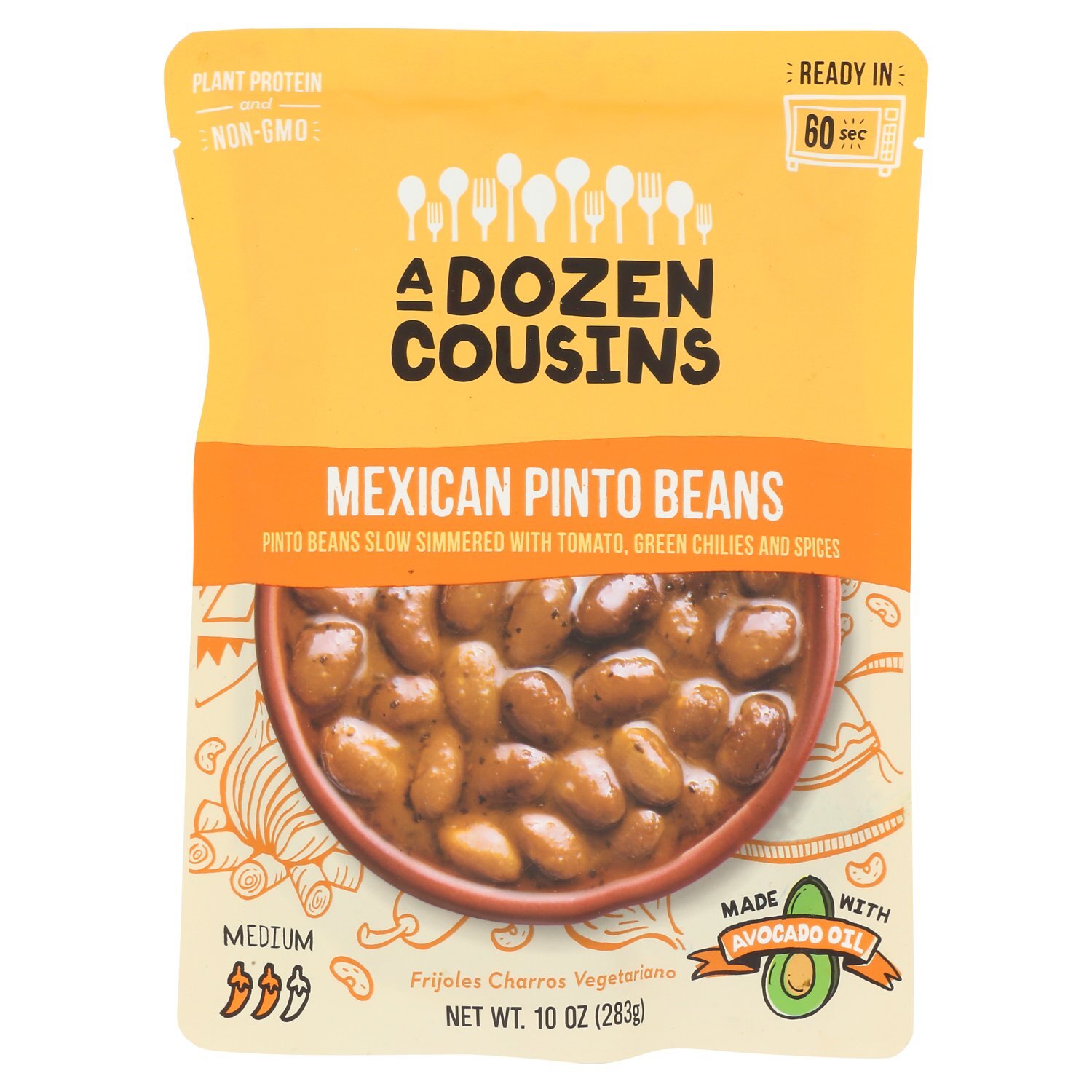 Beansページ　qm A Dozen Cousins Medium Mexican Pinto Beans, 10 oz - Fairway