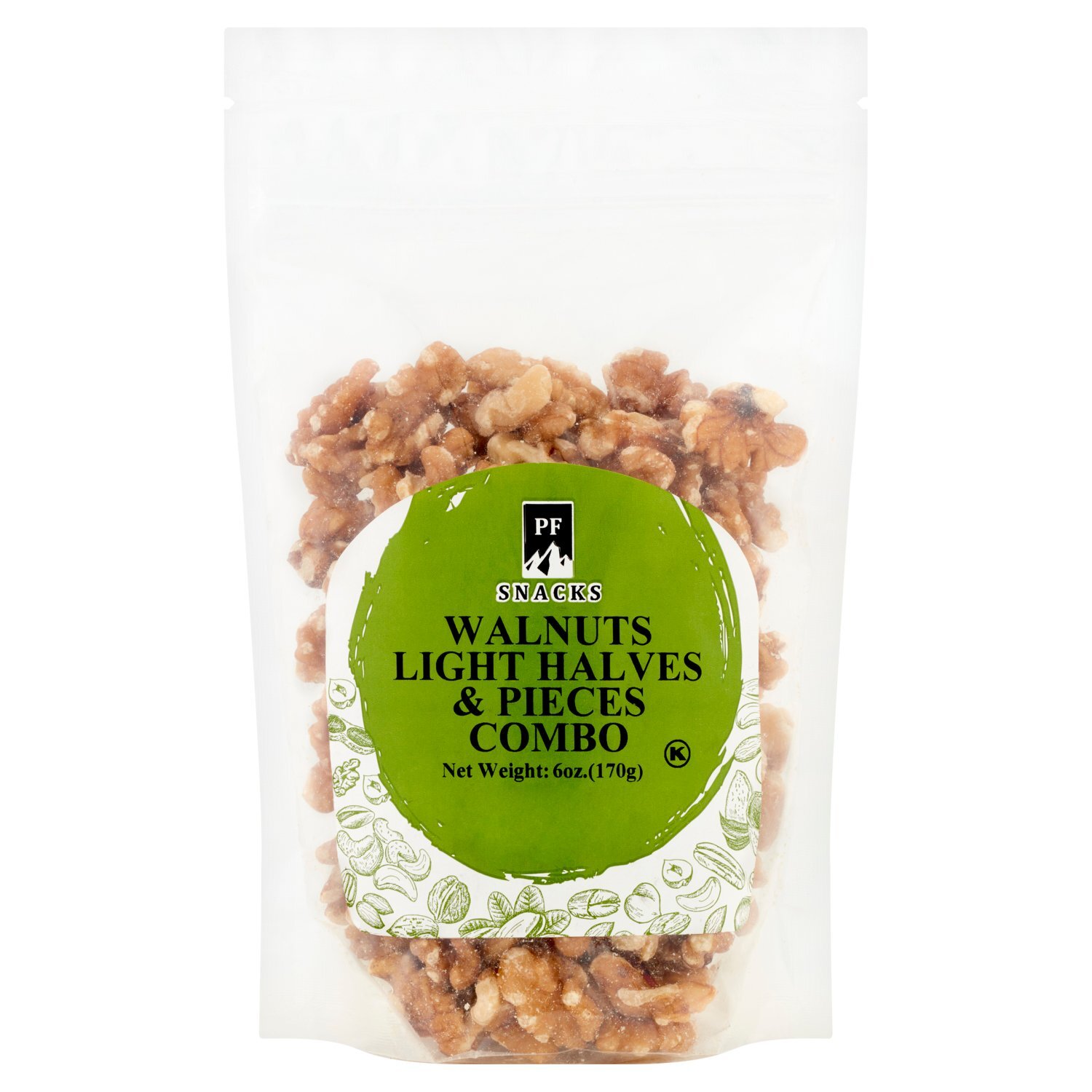PF Snacks Walnuts Light Halves & Pieces Combo, 6 oz Image 1 of 5