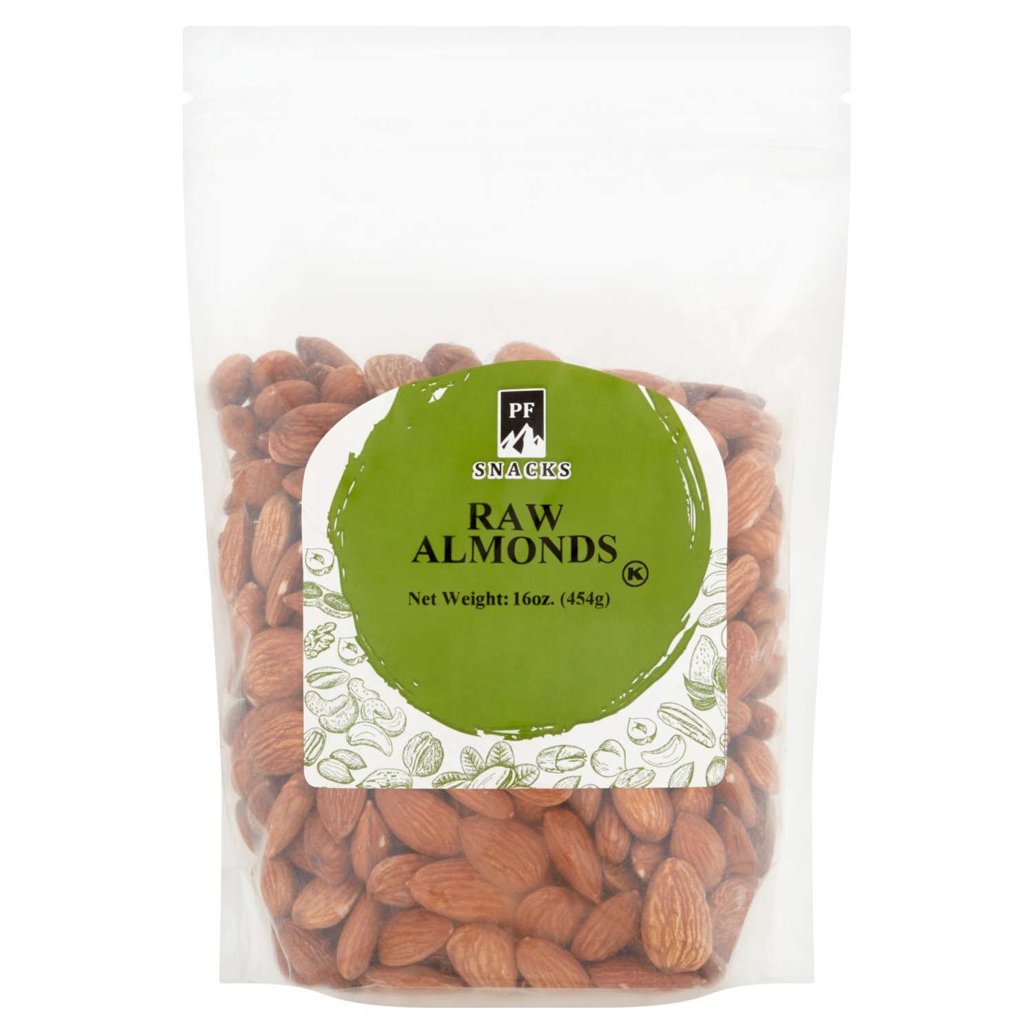 PF Snacks Raw Almonds, 16 oz Image 1 of 5