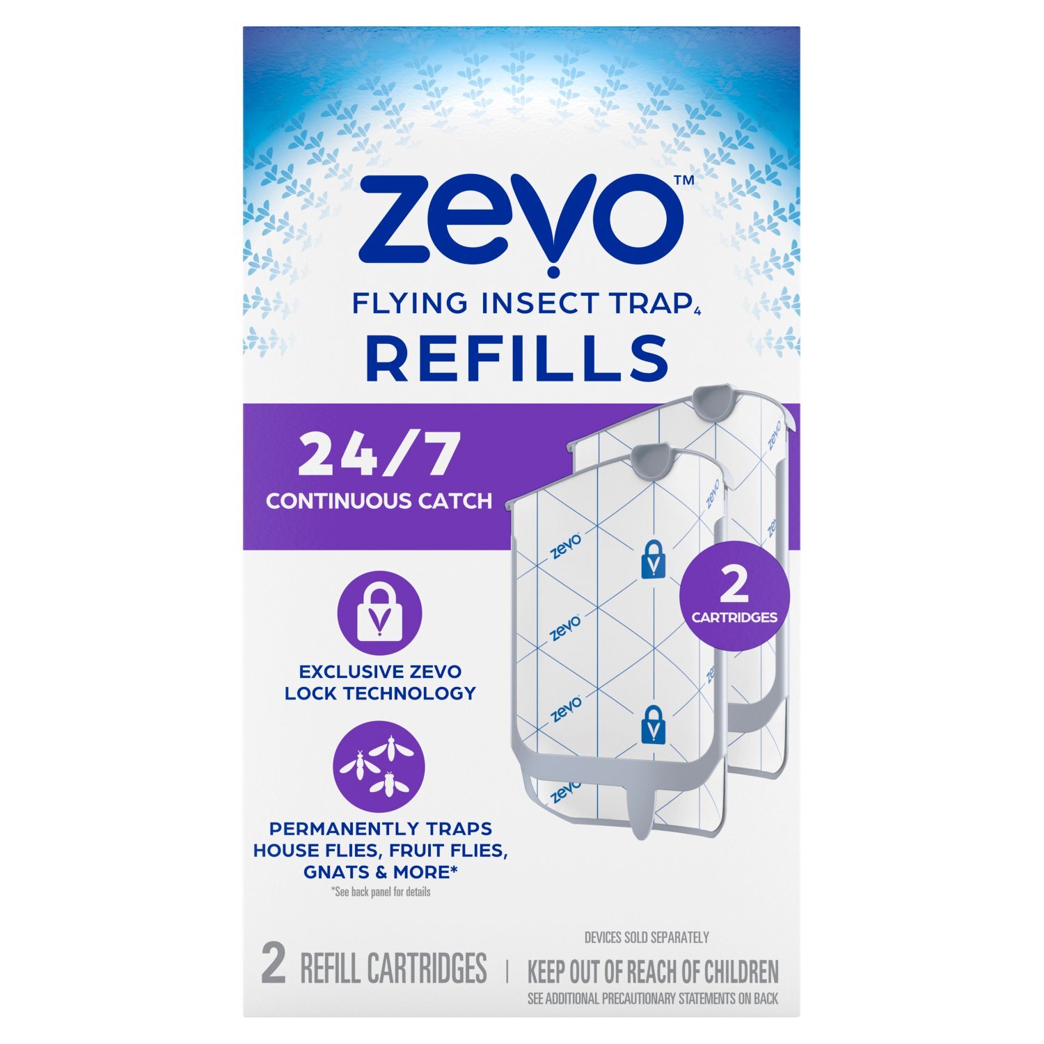 Zevo Flying Insect Trap₄ Refills, 2 count - The Fresh Grocer