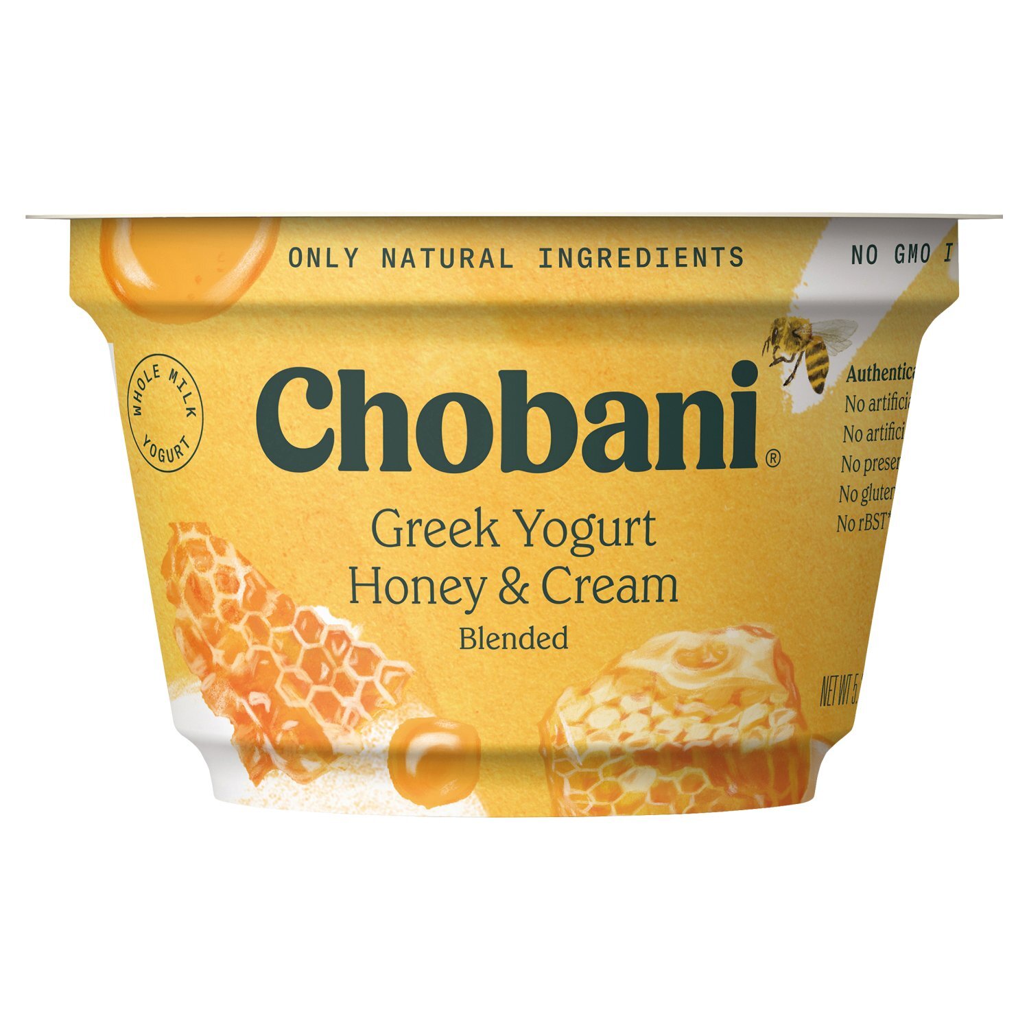 Chobani Blended Honey & Cream Greek Yogurt, 5.3 oz - Fairway