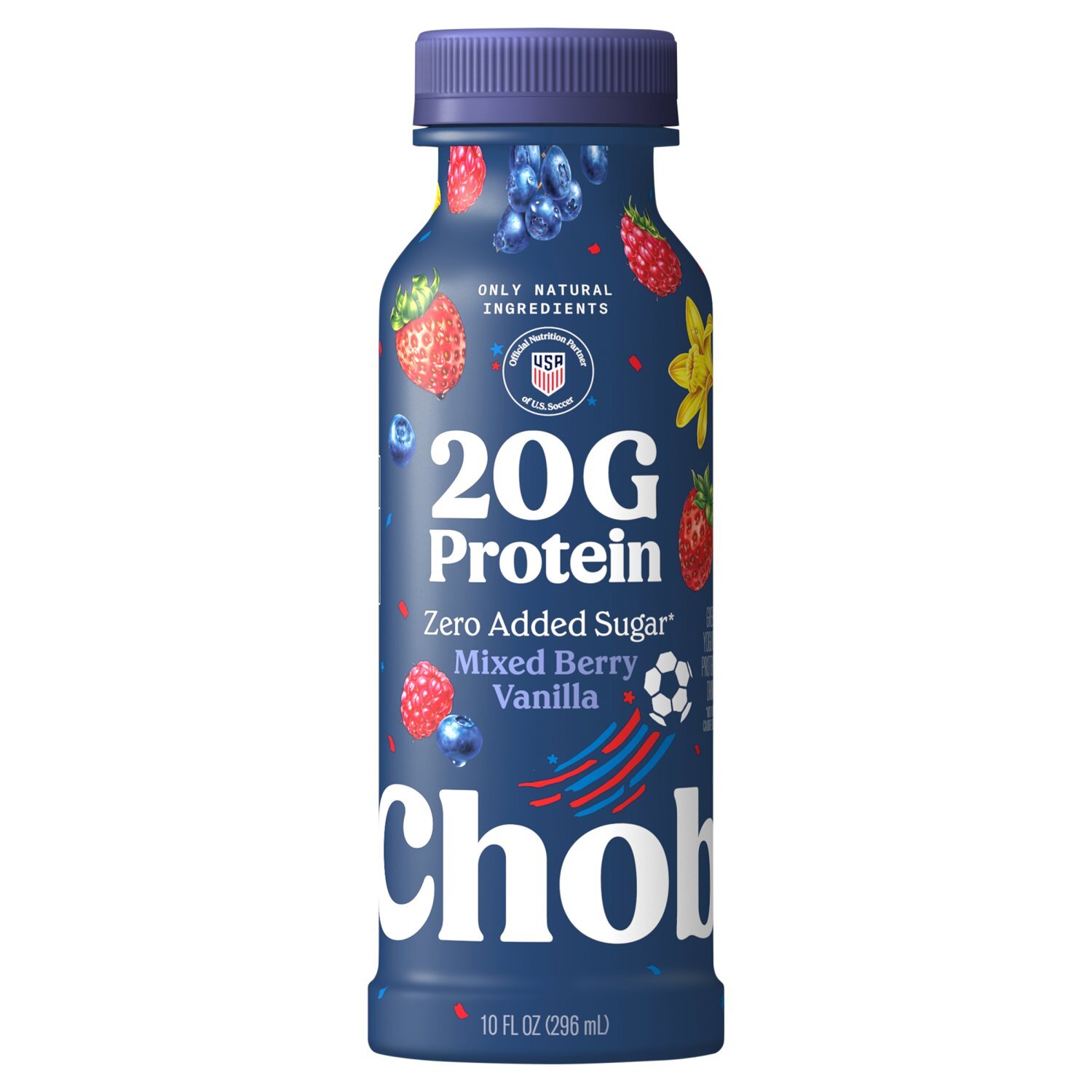 Chobani 20g Protein Mixed Berry Vanilla Greek Yogurt Protein Drink, 10 fl oz Image 1 of 7