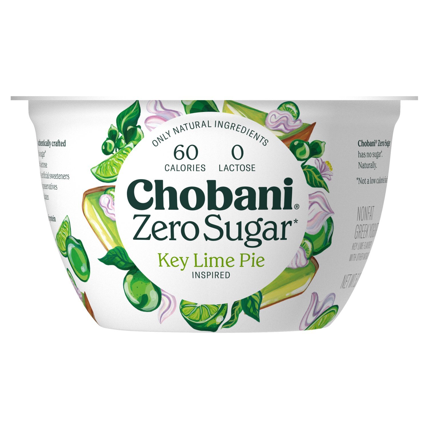 Chobani Zero Sugar Key Lime Pie Inspired Nonfat Greek Yogurt, 5.3