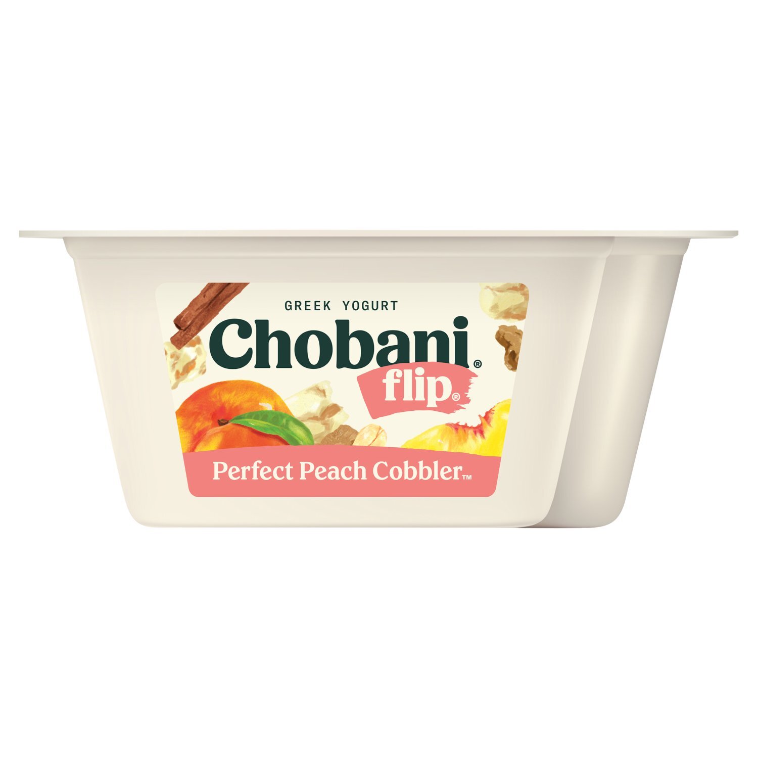 プーチン Chobani Flip Perfect Peach Cobbler Greek Yogurt, 4.5 oz - Fairway
