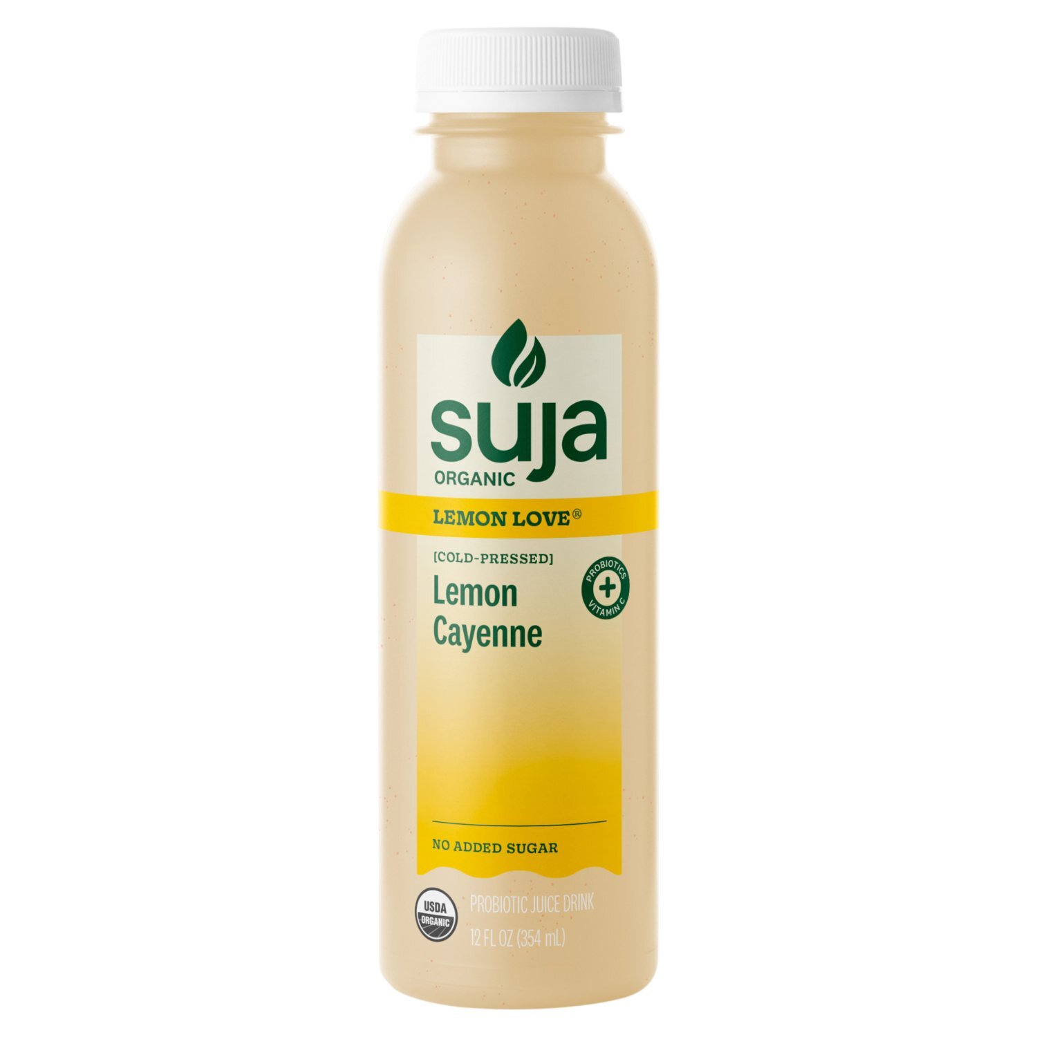 Suja Organic Cold-Pressed Lemon Cayenne Probiotic Juice Drink, 12
