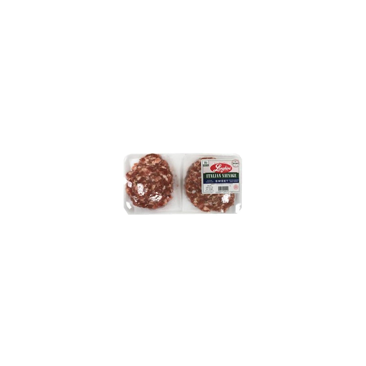 Longhini Italian Sausage Patties, Sweet, 16 oz
