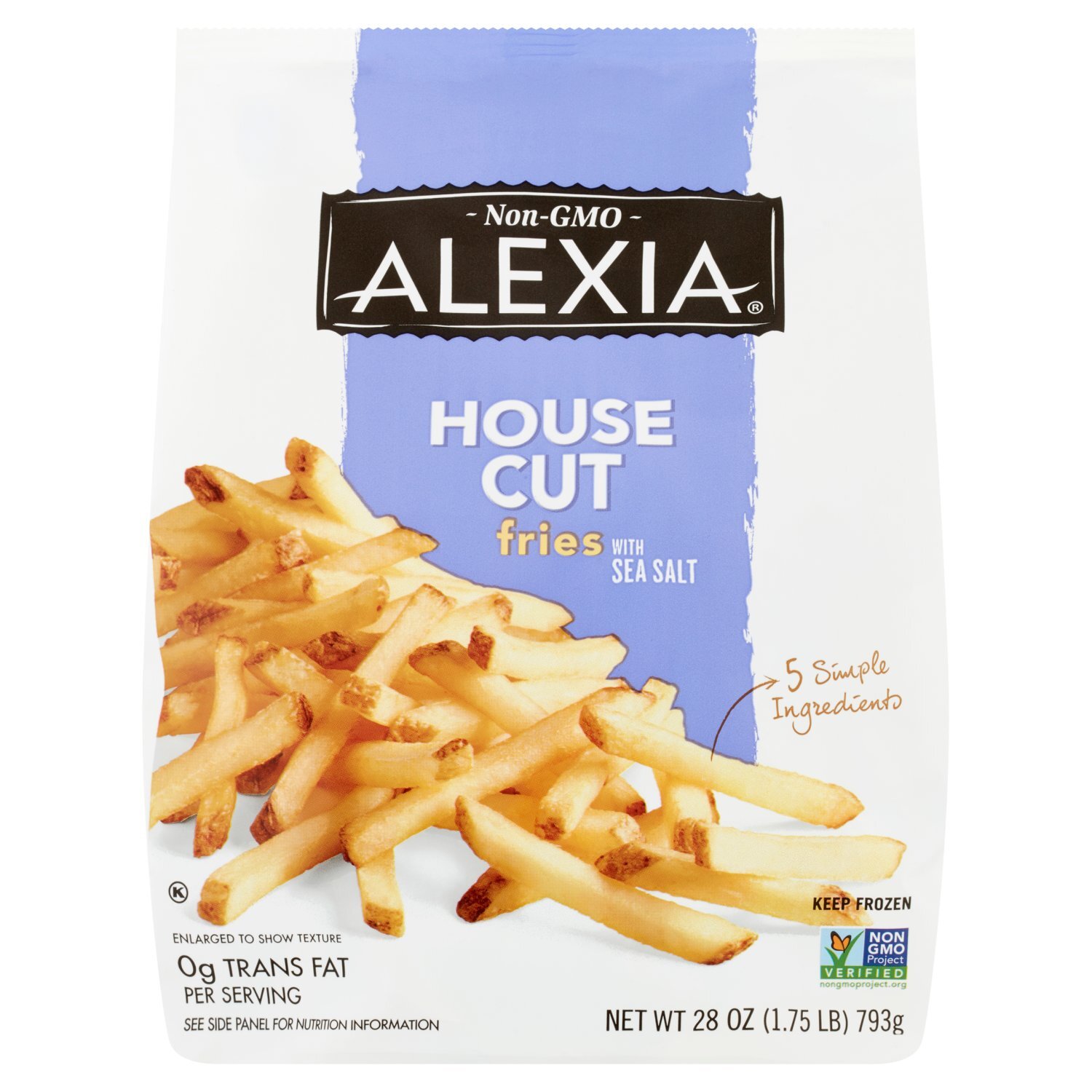 Alexia House Cut Fries with Sea Salt, 28 oz Image 1 of 5