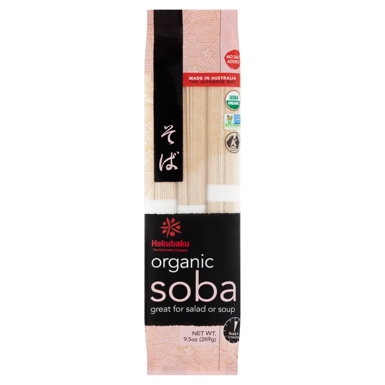 SOBA+☆ Hakubaku Organic Soba, 9.5 oz - Fairway