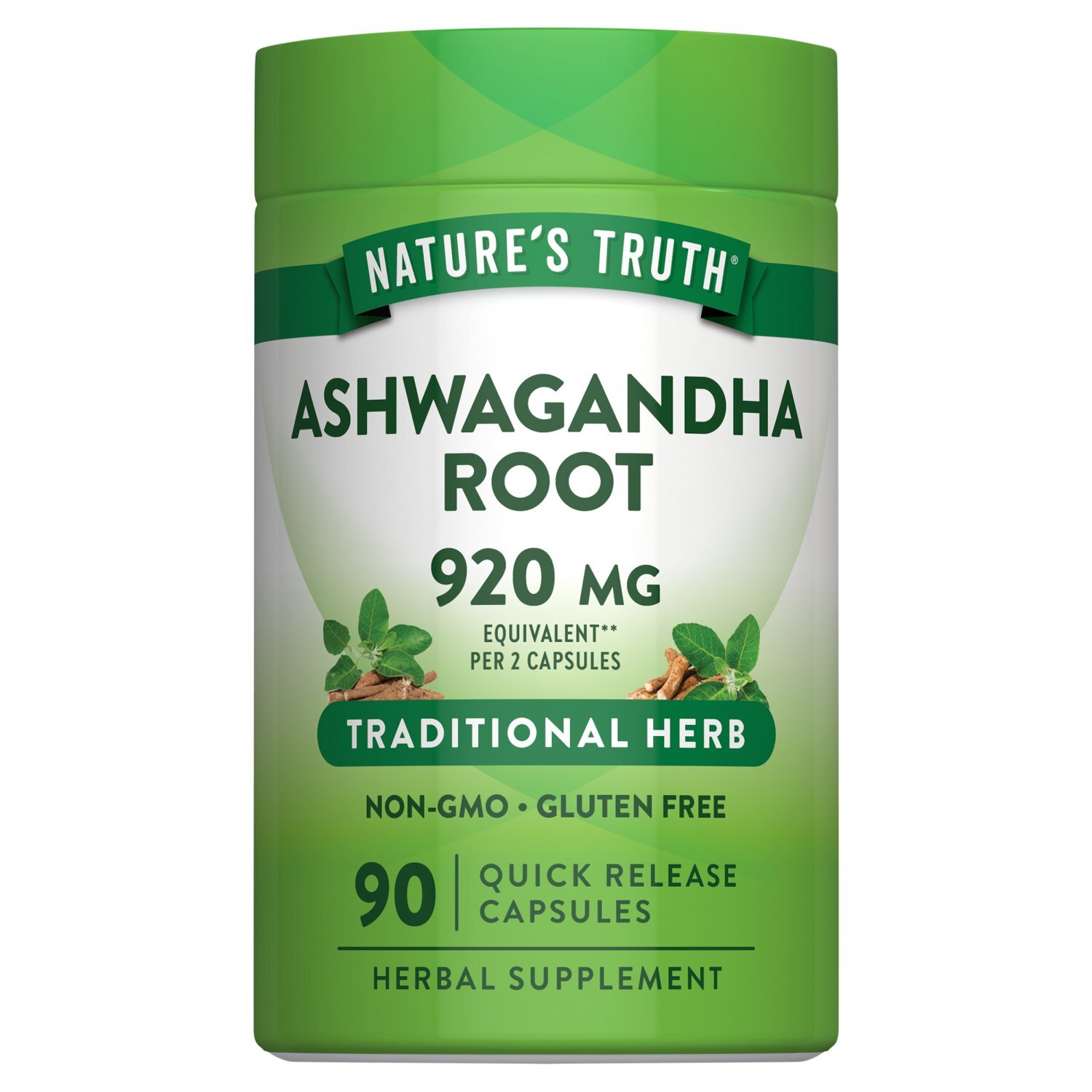 Nature's Truth Ashwagandha Root Traditional Herb Herbal Supplement