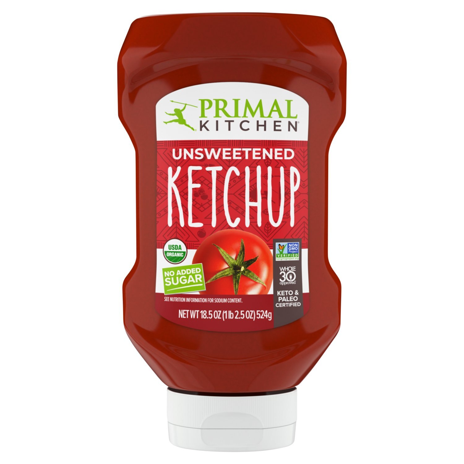 Primal Kitchen Unsweetened Ketchup, 18.5 oz Image 1 of 7