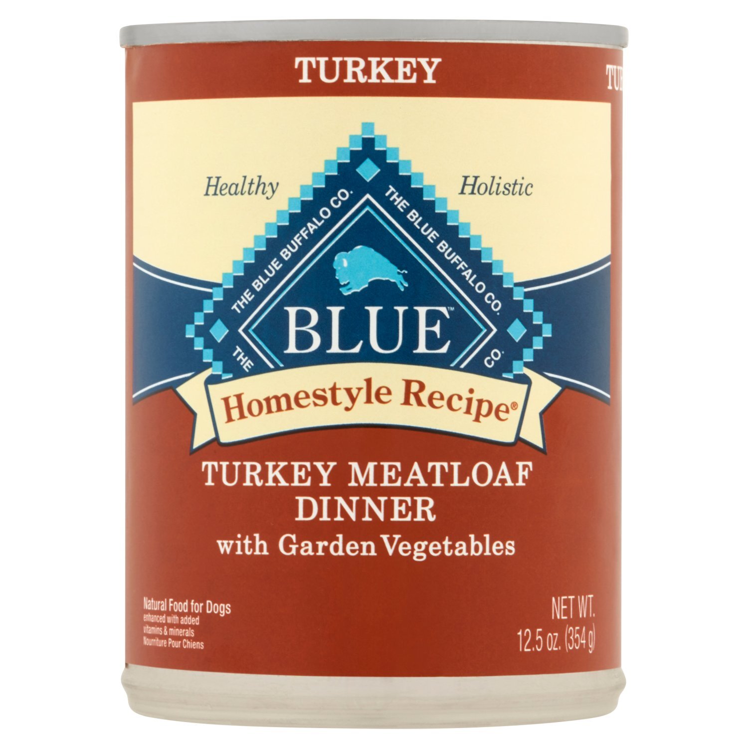 The Blue Buffalo Co. Blue Homestyle Recipe Turkey Meatloaf Dinner Natural Food for Dogs, 12.5 oz Image 1 of 5