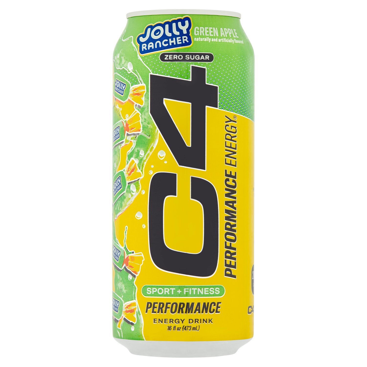 C4 Jolly Rancher Green Apple Zero Sugar Performance Energy Drink