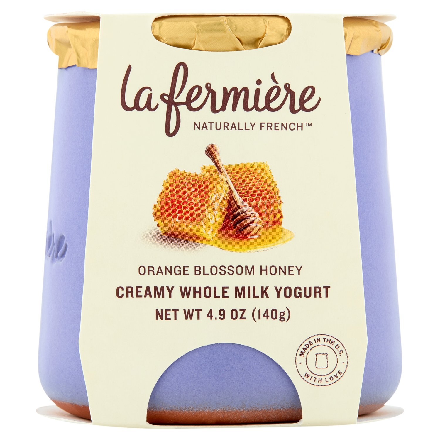 La Fermière Orange Blossom Honey Creamy Whole Milk Yogurt, 4.9 oz
