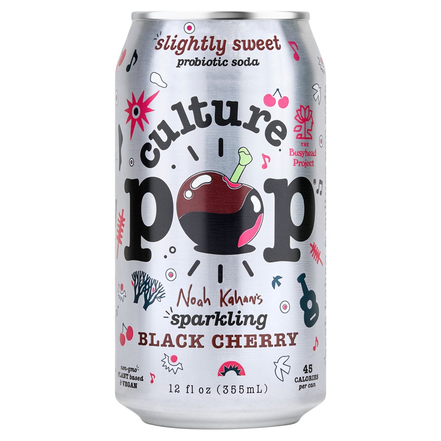 Culture Pop Sparkling Black Cherry Probiotic Soda, 12 fl oz - Fairway