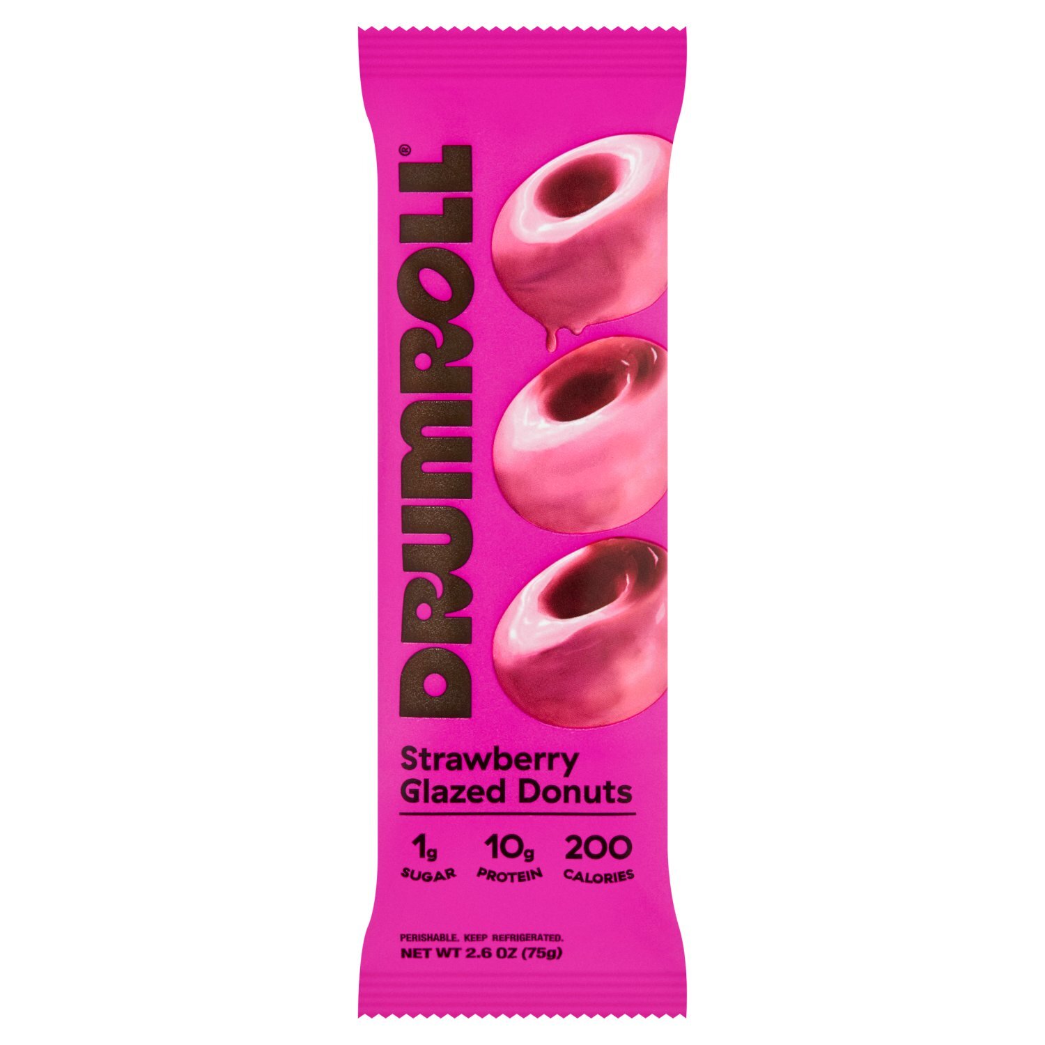 Drumroll Strawberry Glazed Donuts, 2.6 oz Image 1 of 6