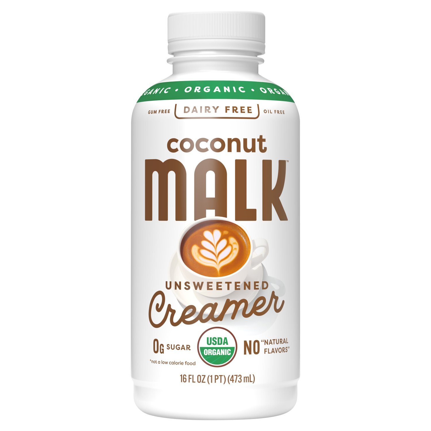 Malk Organic Dairy Free Coconut Unsweetened Creamer, 16 fl oz Image 1 of 5