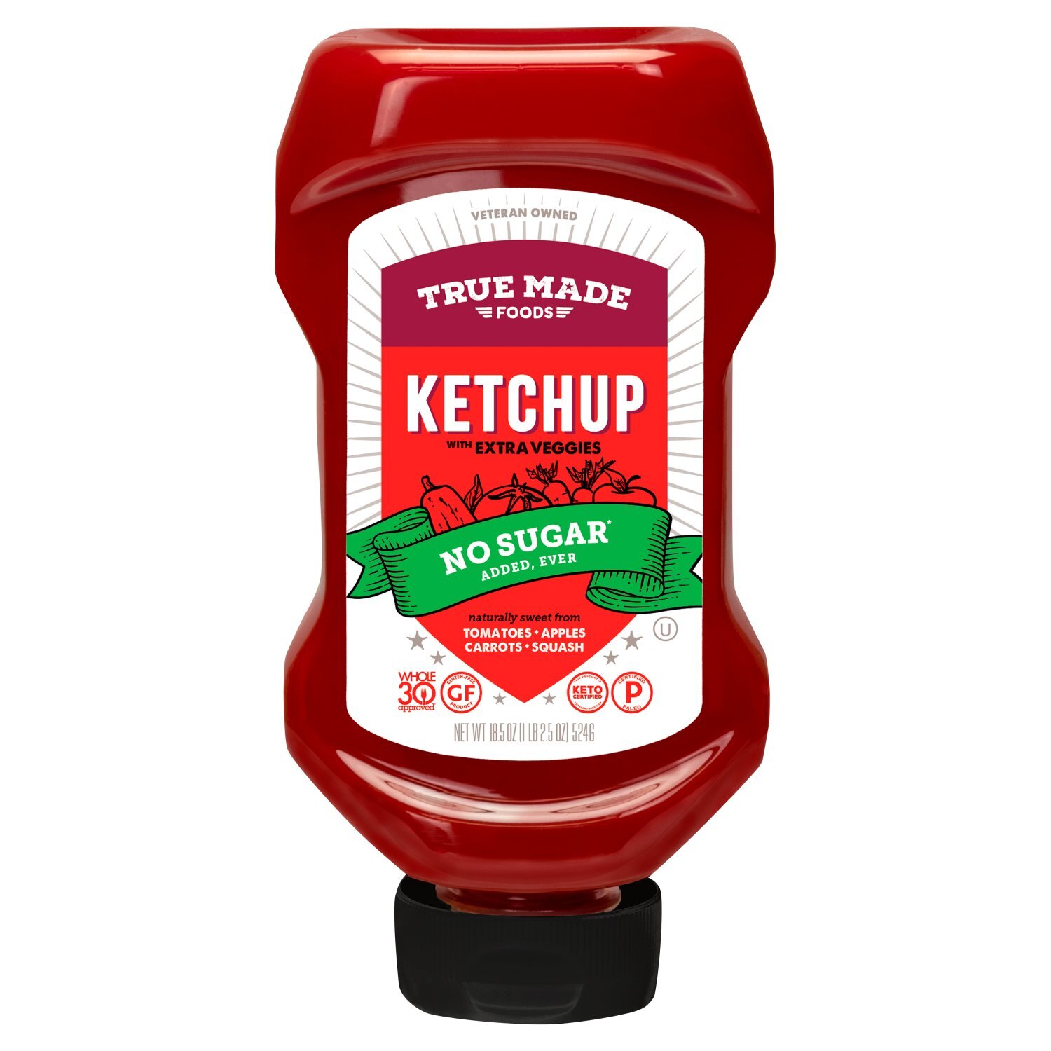 True Made Foods Ketchup with Extra Veggies, 18.5 oz Image 1 of 5