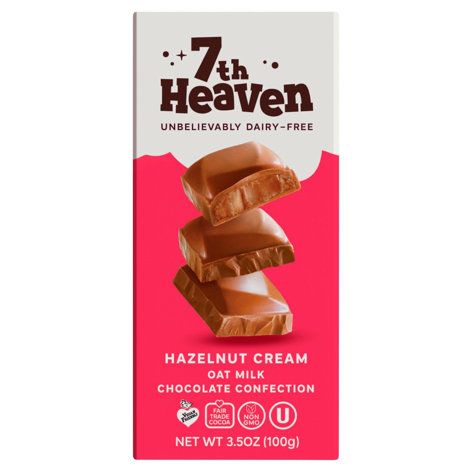 7th Heaven Hazelnut Cream Oat Milk Chocolate Confection - Fairway