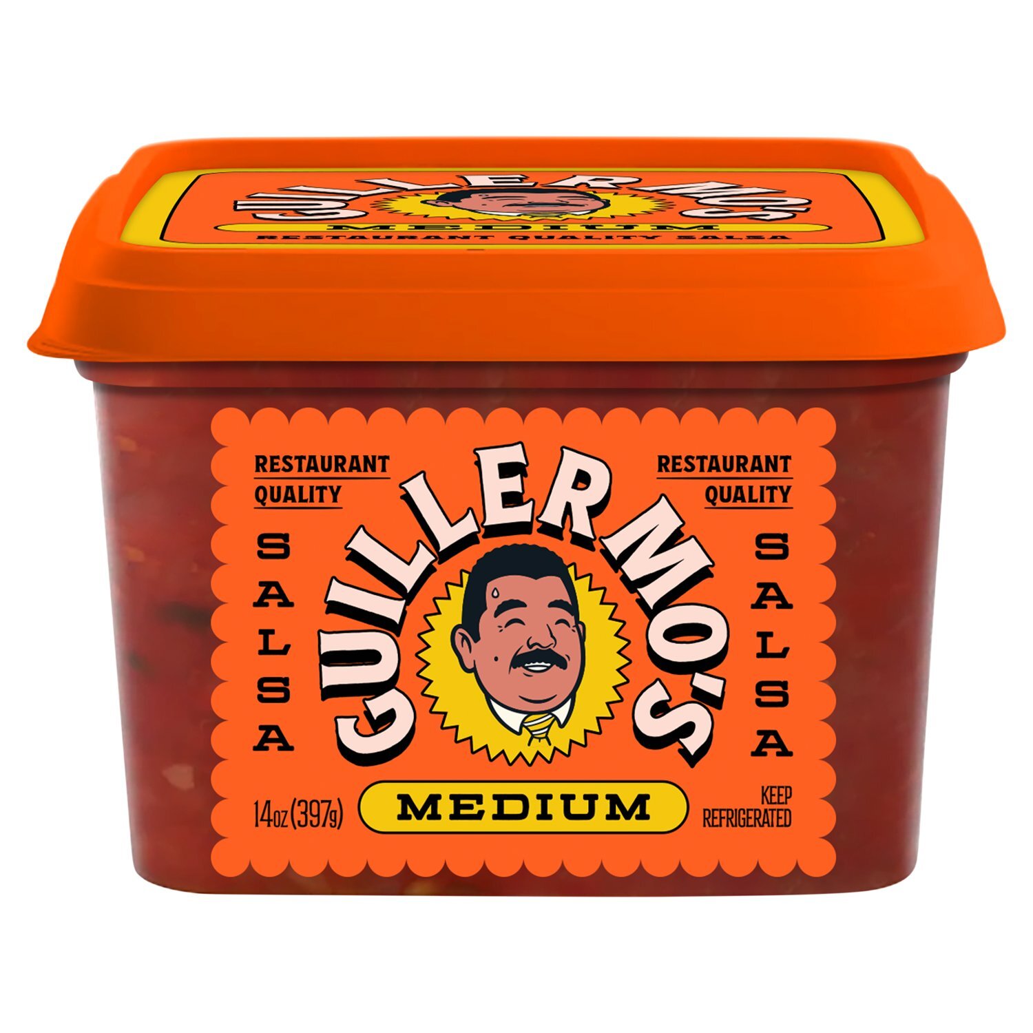 Guillermo's Medium Salsa, 14 oz