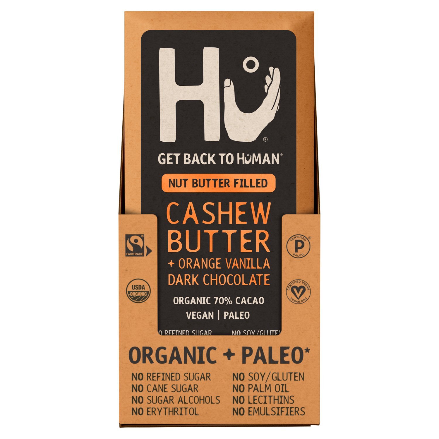 Hu Cashew Butter + Orange Vanilla Dark Chocolate, 2.1 oz - Fairway