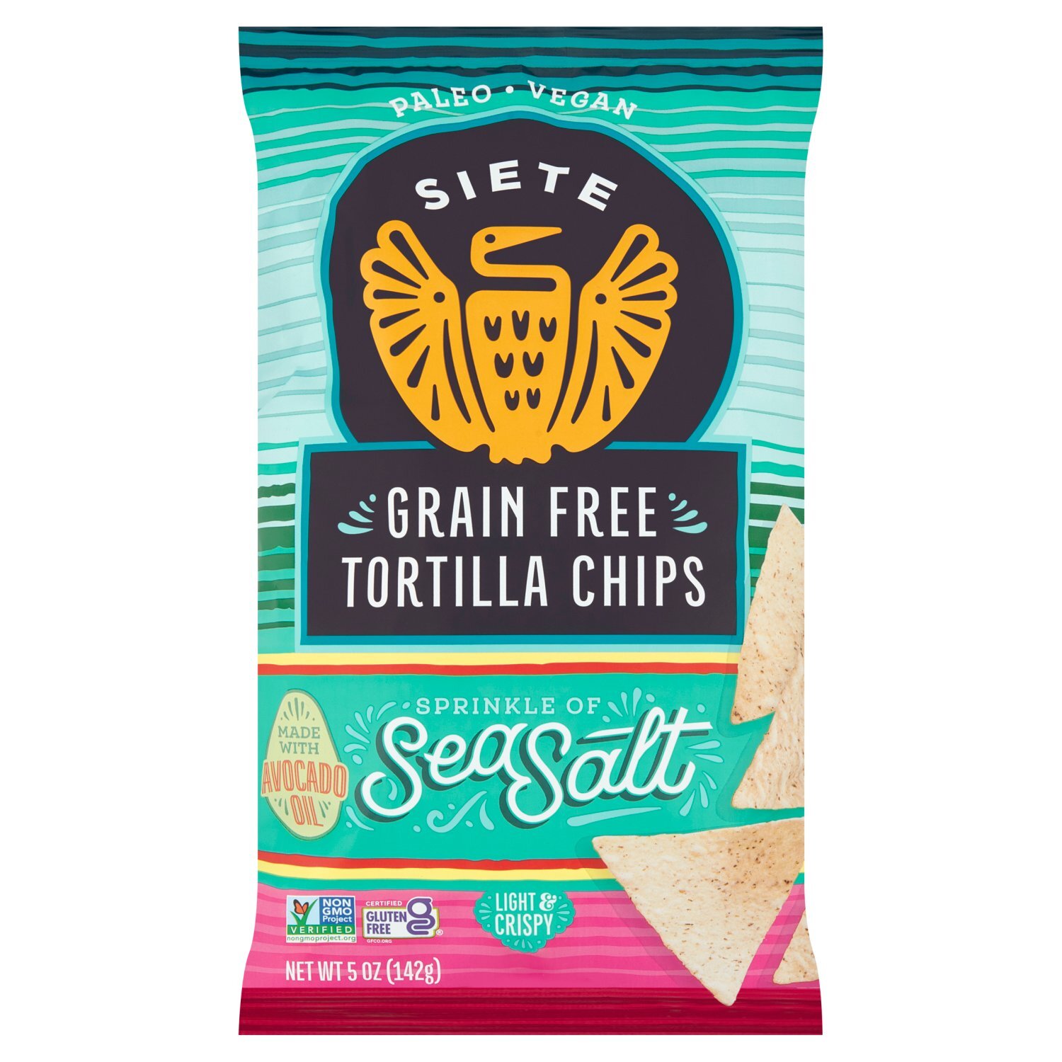 Siete Sprinkle of Sea Salt Grain Free Tortilla Chips, 5 oz - Fairway