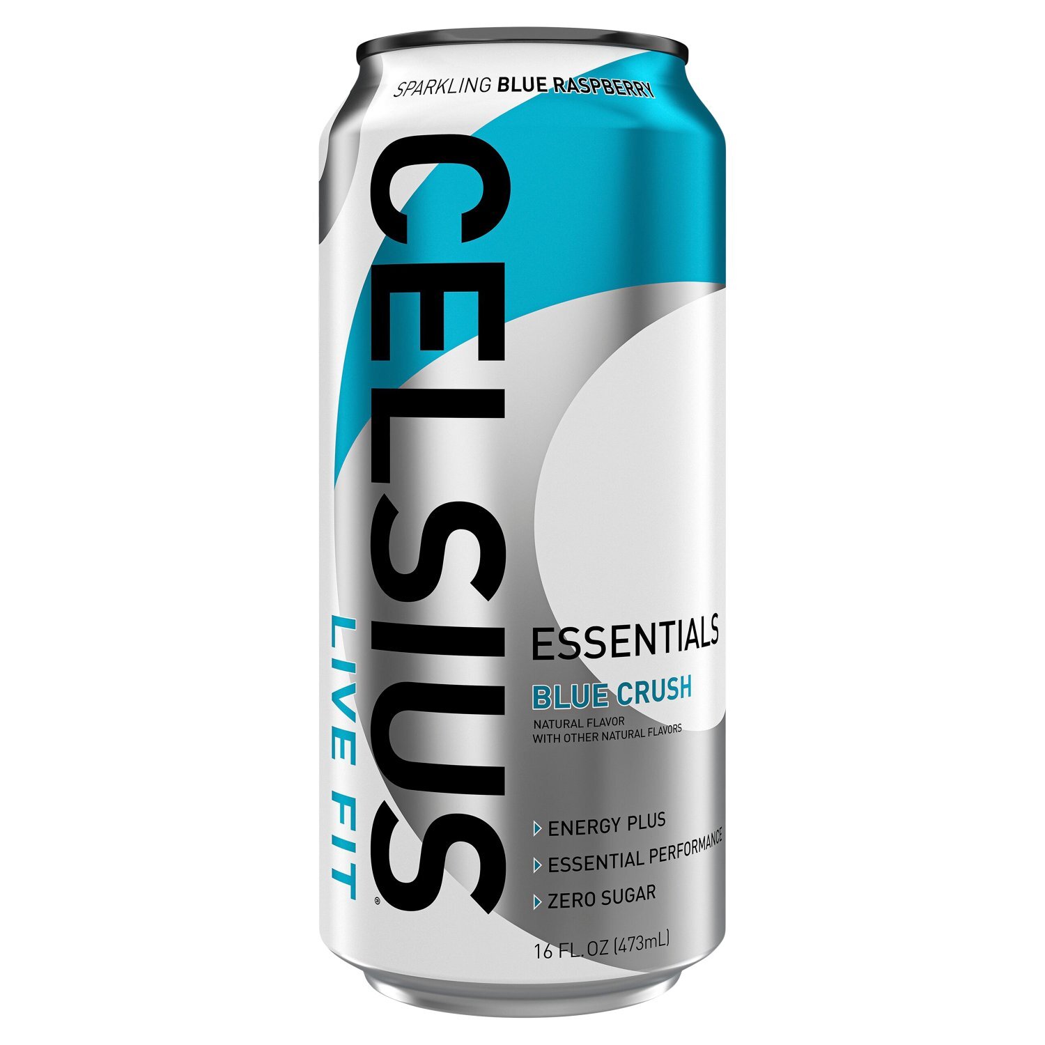 Celsius Live Fit Sparkling Blue Crush Raspberry Energy Drink, 16