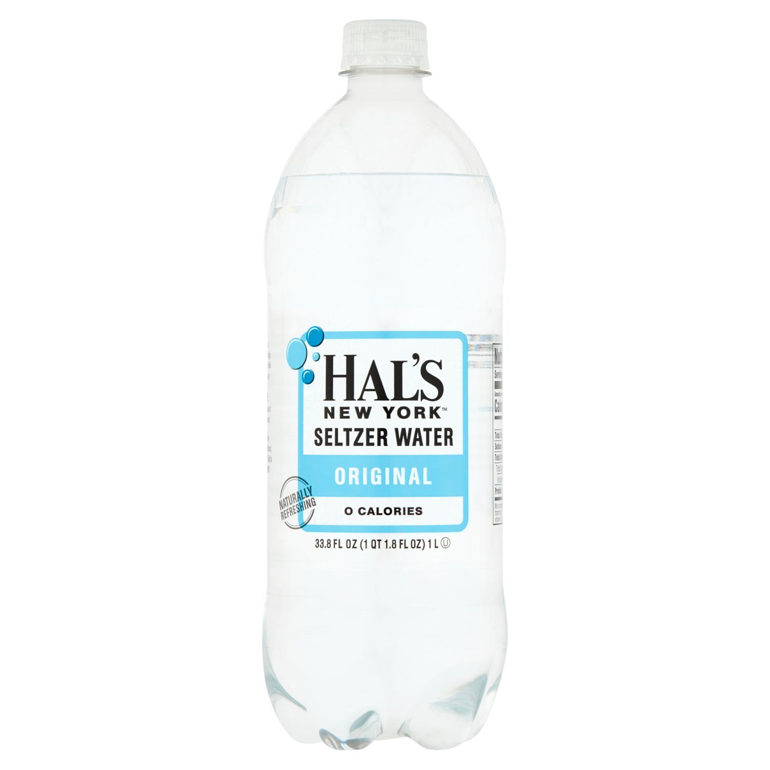 Hal's New York Original Seltzer Water, 33.8 fl oz Image 1 of 6